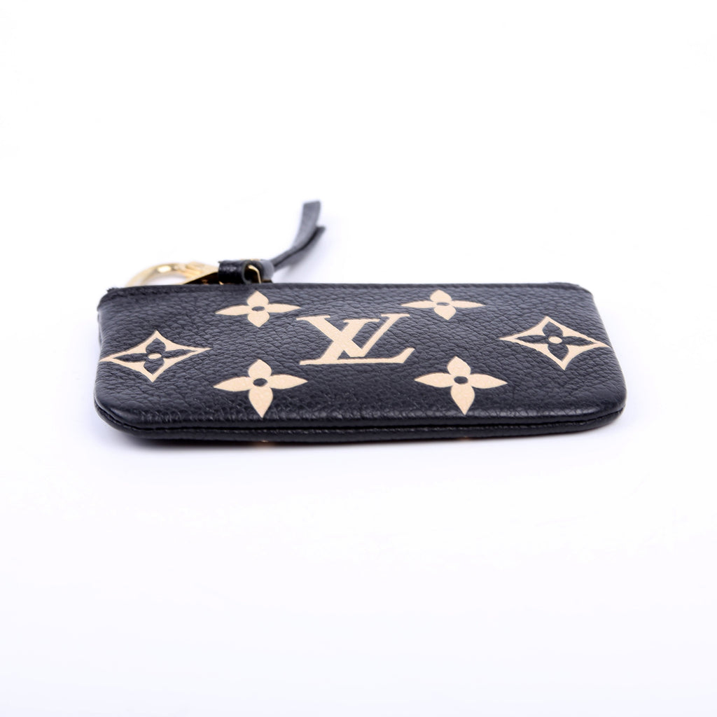 Pochette Cles NM Bicolor Empreinte Black/Beige