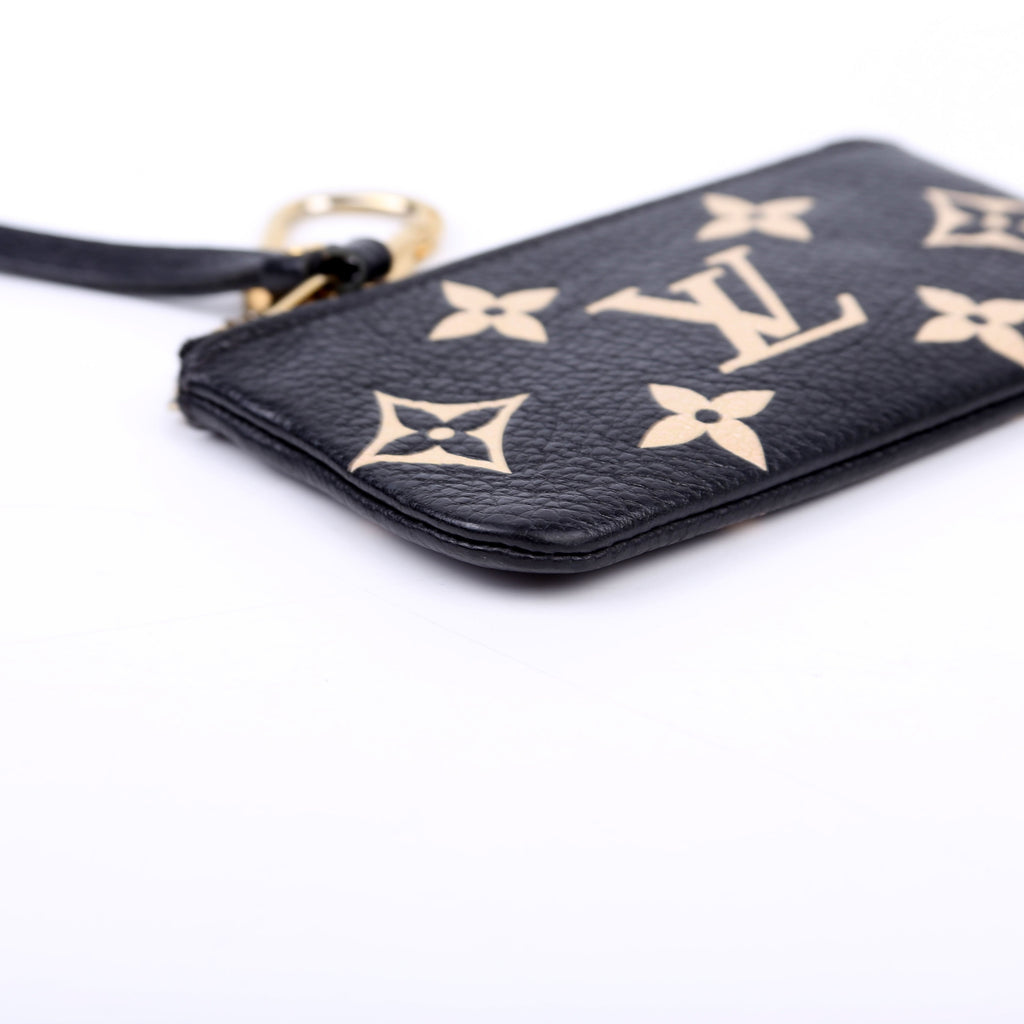 Pochette Cles NM Bicolor Empreinte Black/Beige