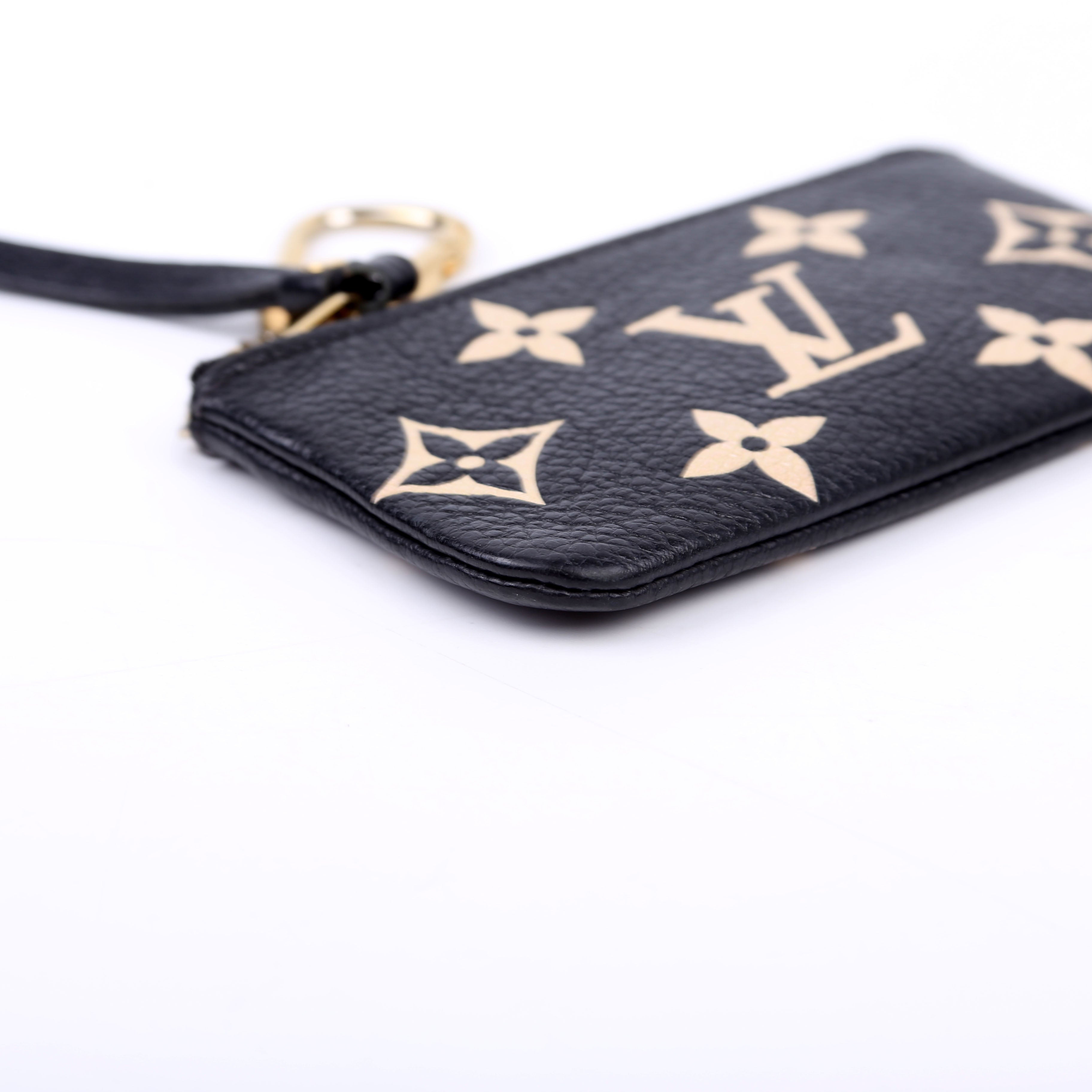 Pochette Cles NM Bicolor Empreinte Black/Beige