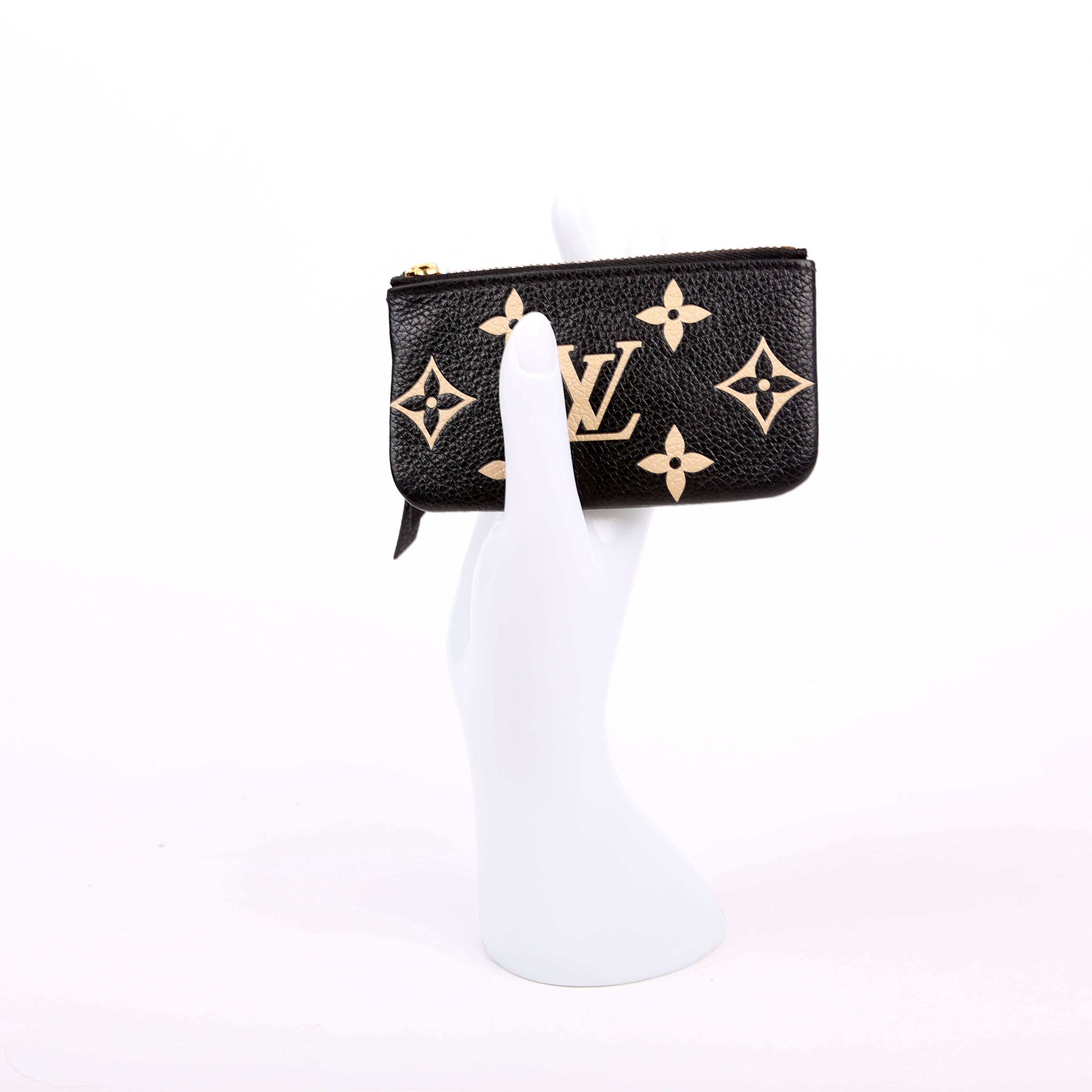 Pochette Cles NM Bicolor Empreinte Black/Beige