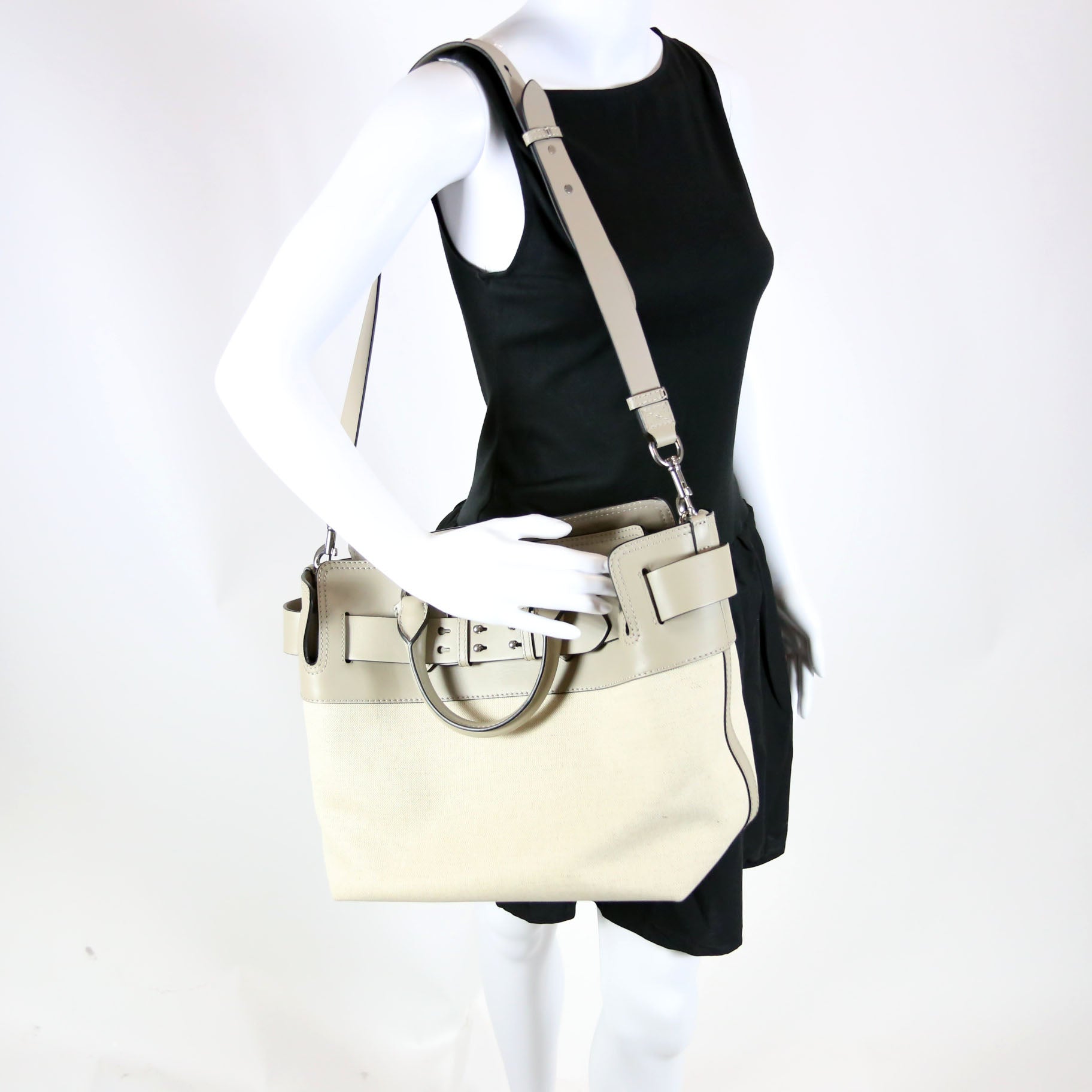Belt Bag Medium Canvas/Soft Calfskin
