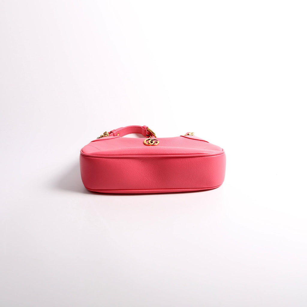 731817 Aphrodite Leather Small Shoulder Bag Pink/Gold