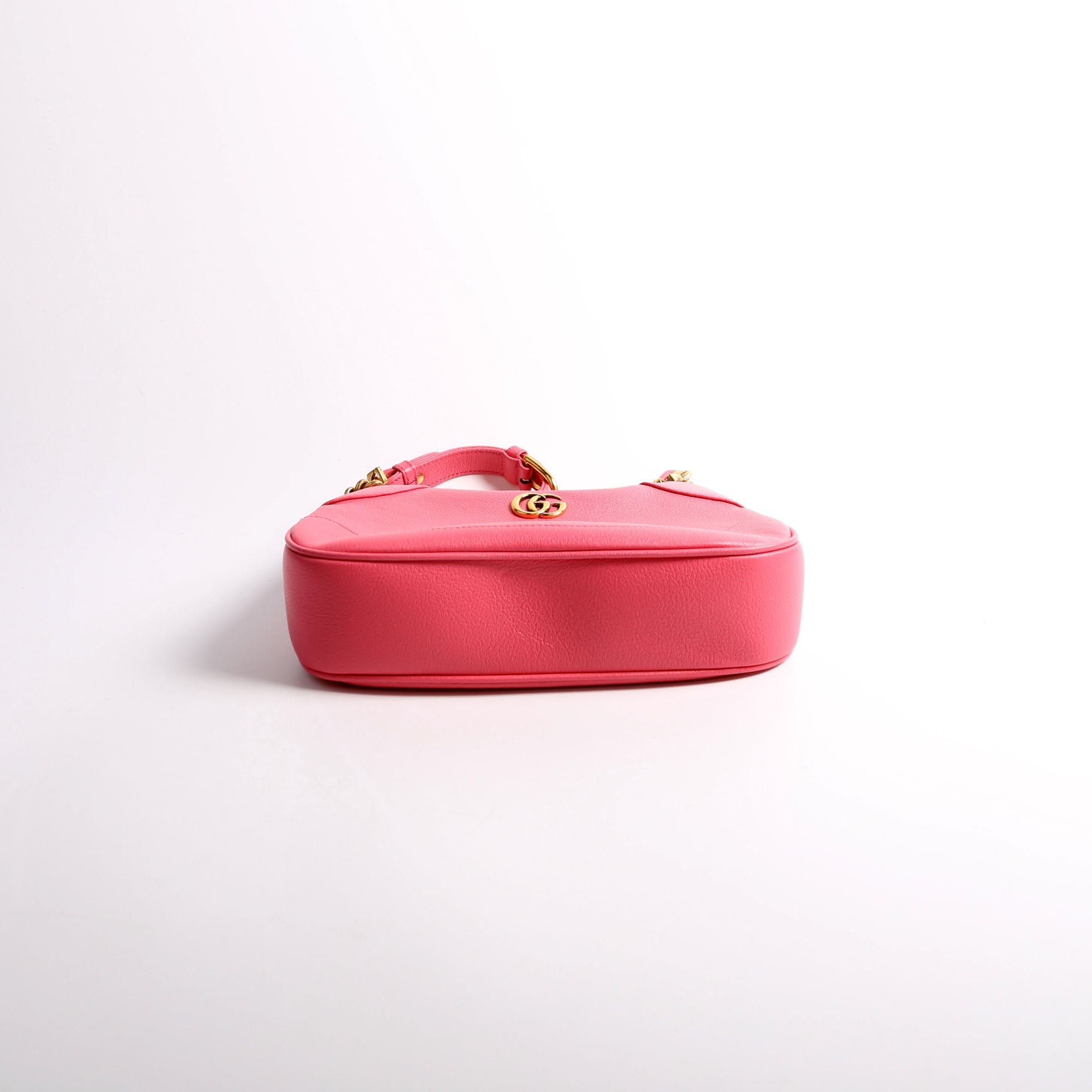 731817 Aphrodite Leather Small Shoulder Bag Pink/Gold