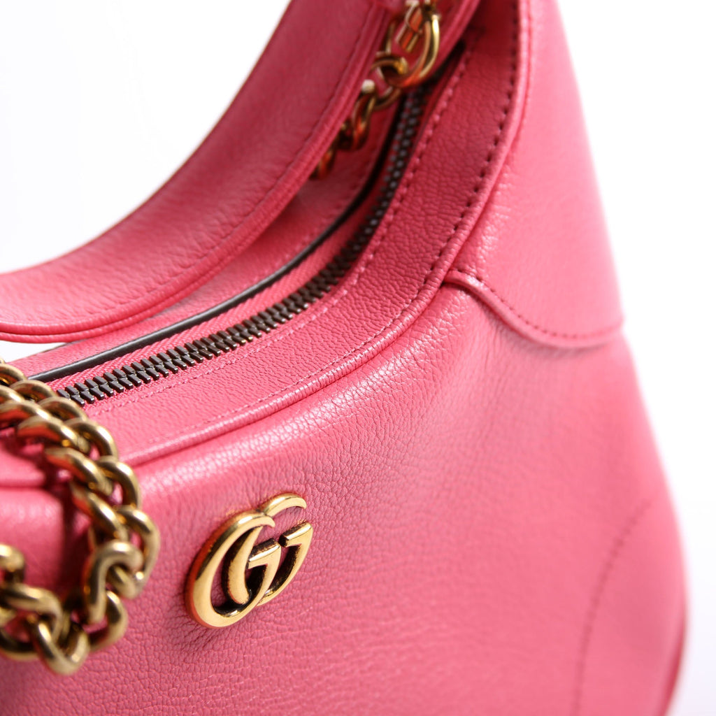 731817 Aphrodite Leather Small Shoulder Bag Pink/Gold