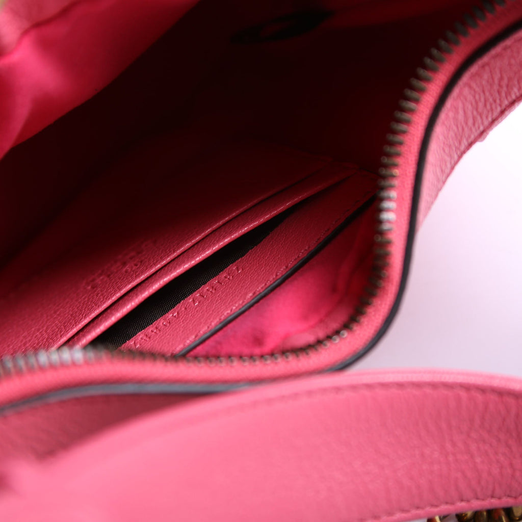 731817 Aphrodite Leather Small Shoulder Bag Pink/Gold