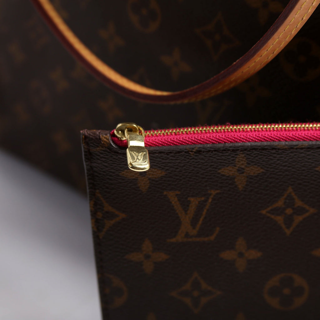 Neverfull With Wallet MM Monogram Brown/Berry