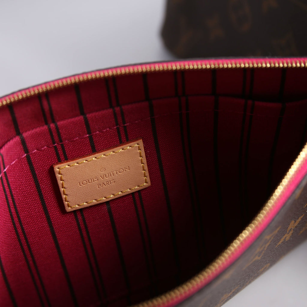 Neverfull With Wallet MM Monogram Brown/Berry