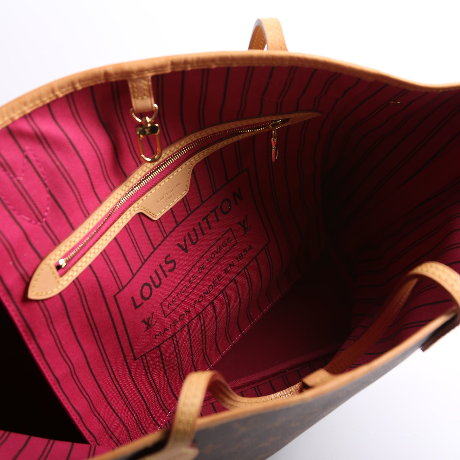 Neverfull With Wallet MM Monogram Brown/Berry