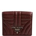 Nappa Impunture Small Wallet With Coin Pouch Burgundy