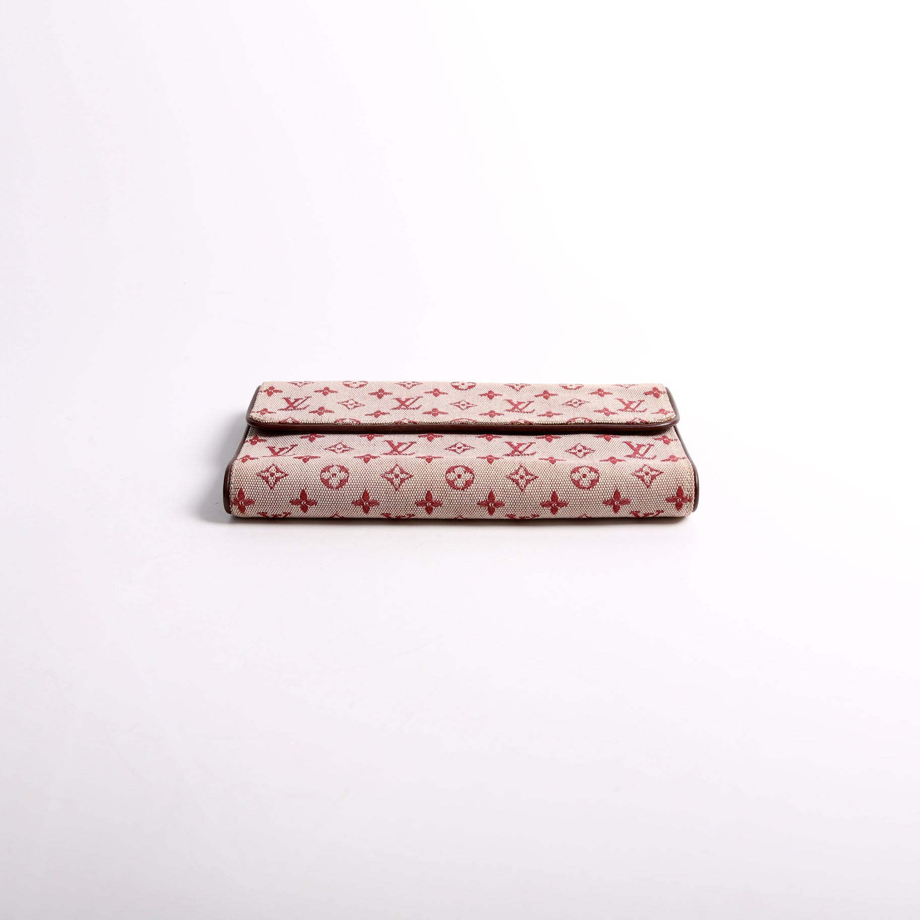 Porte Tresor Wallet Mini Lin Burgundy