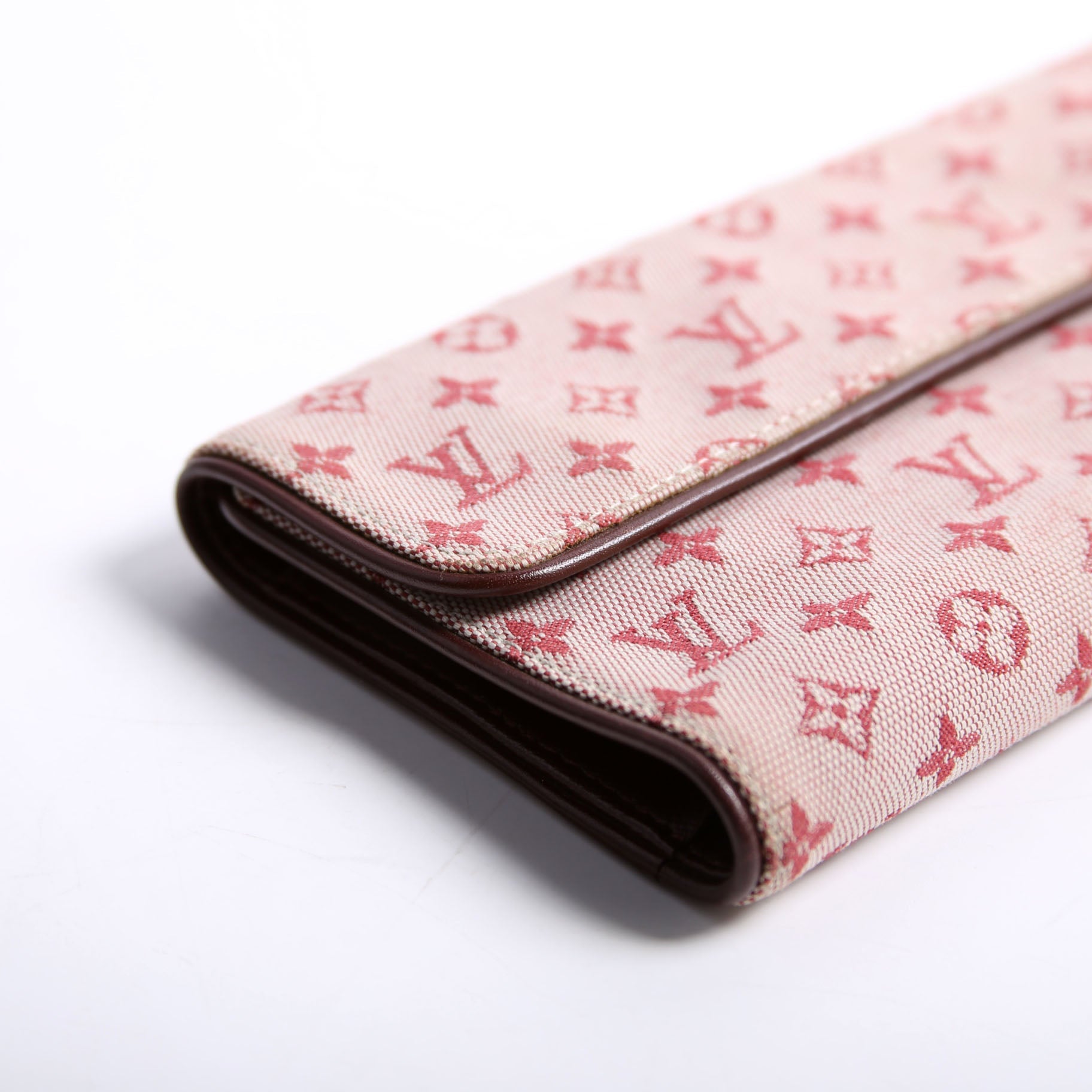 Porte Tresor Wallet Mini Lin Burgundy