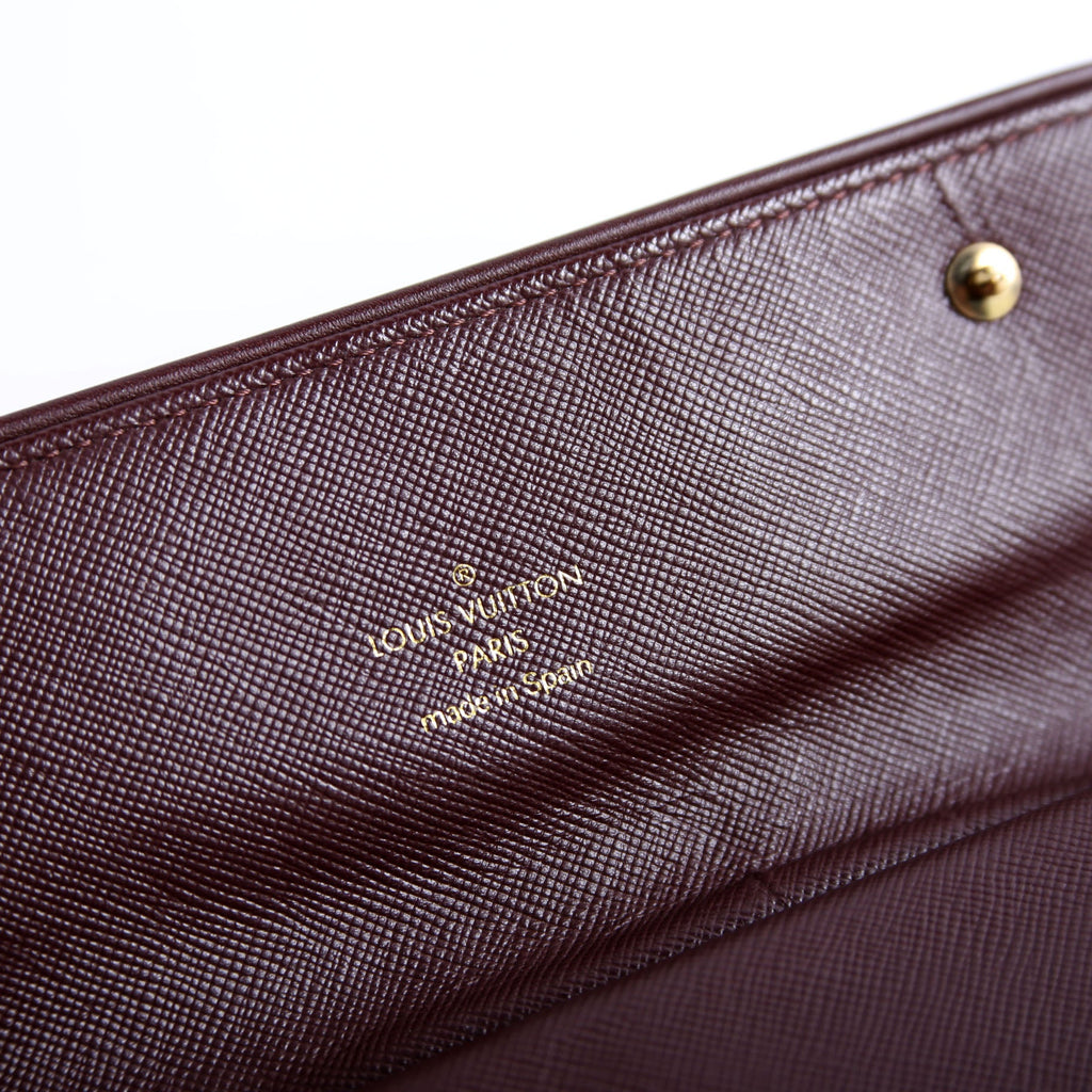 Porte Tresor Wallet Mini Lin Burgundy