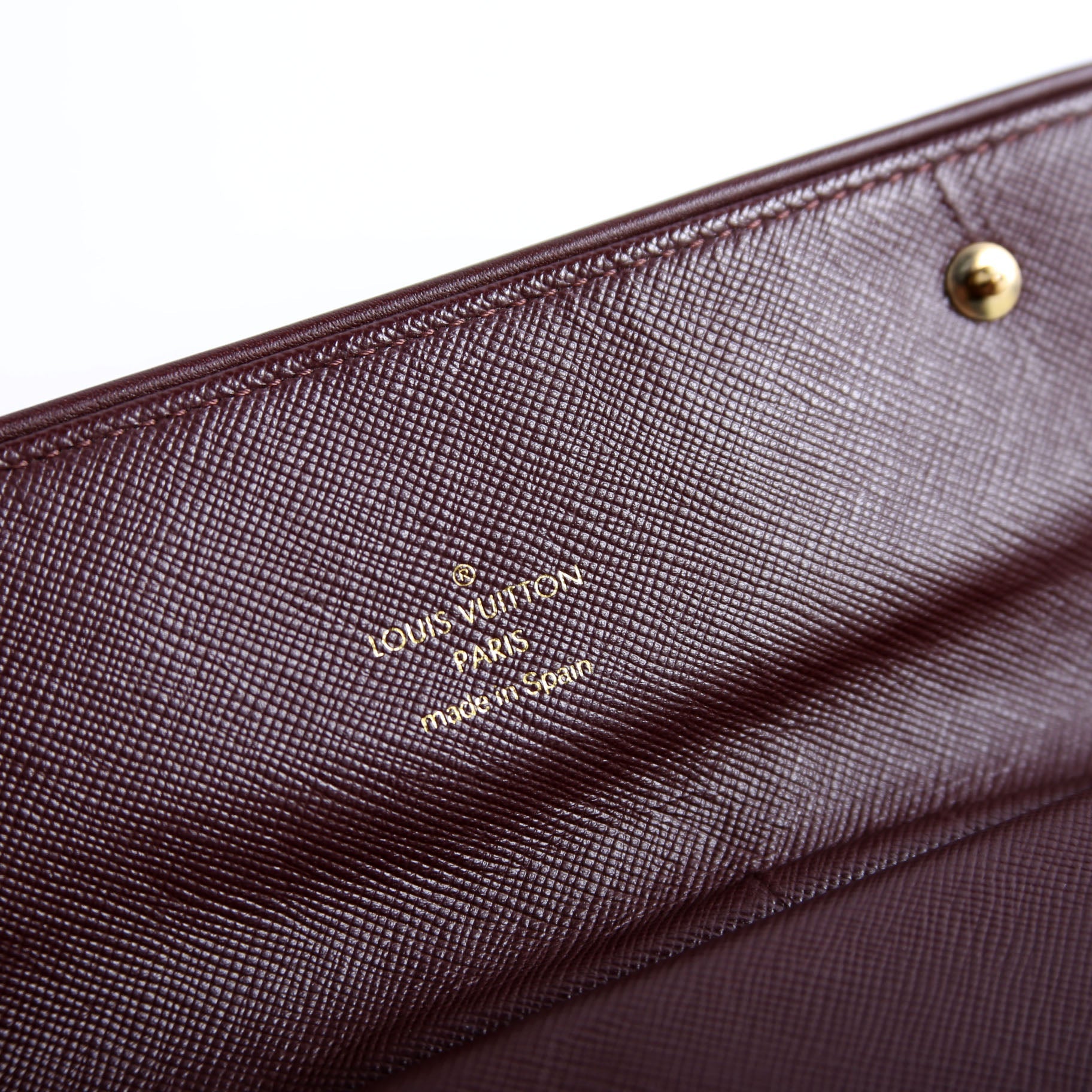 Porte Tresor Wallet Mini Lin Burgundy