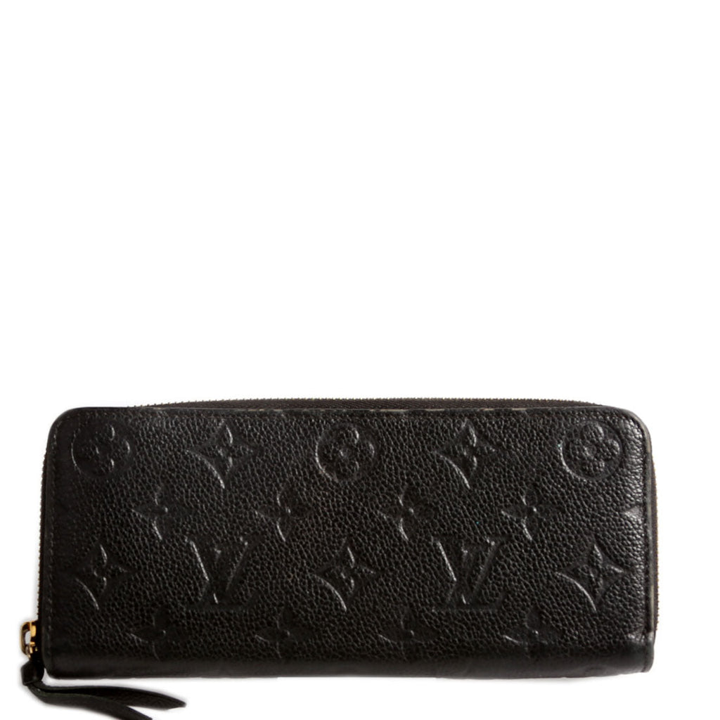 Clemence Wallet Empreinte Black