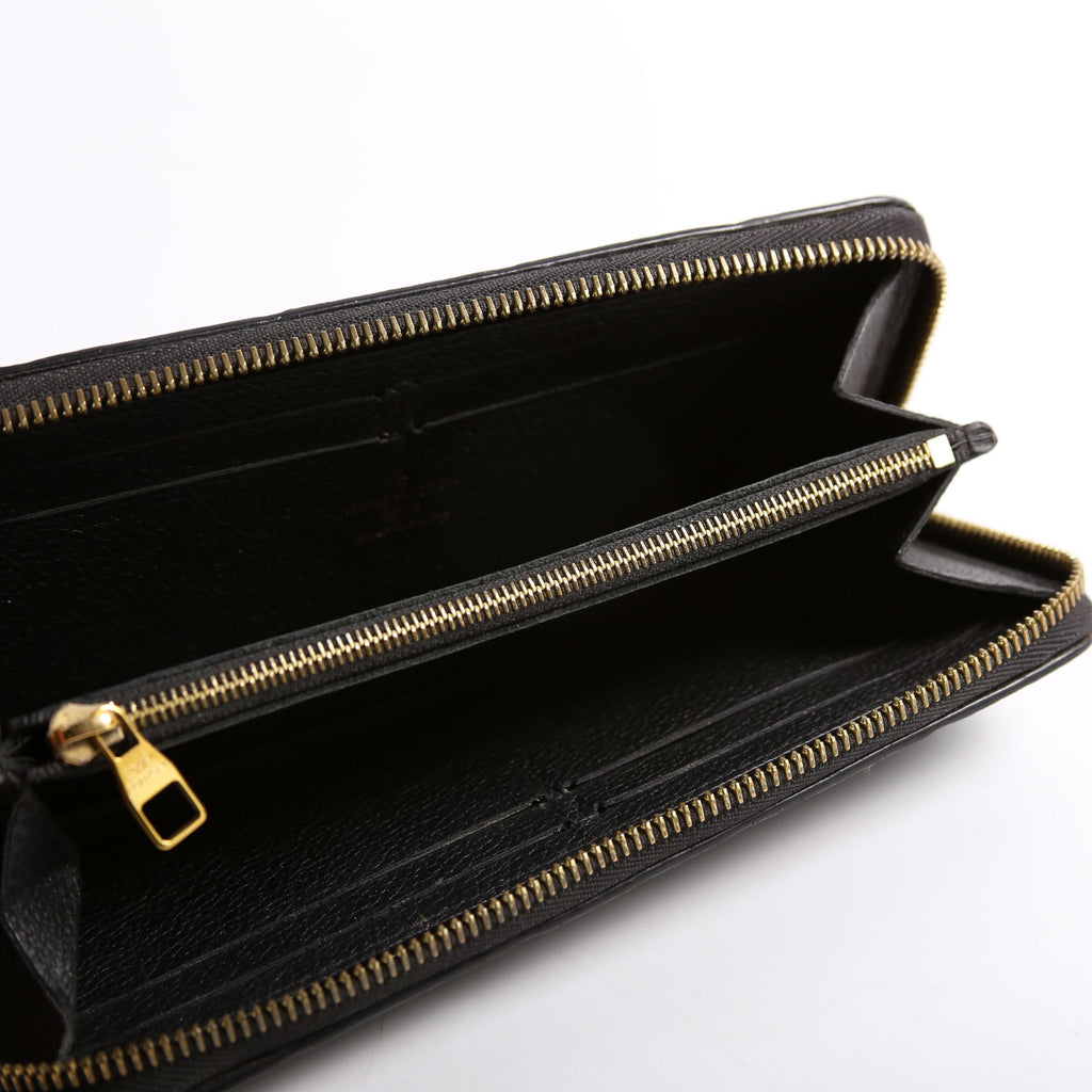 Clemence Wallet Empreinte Black