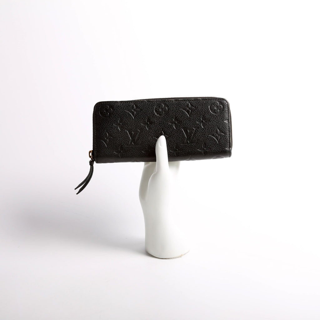 Clemence Wallet Empreinte Black