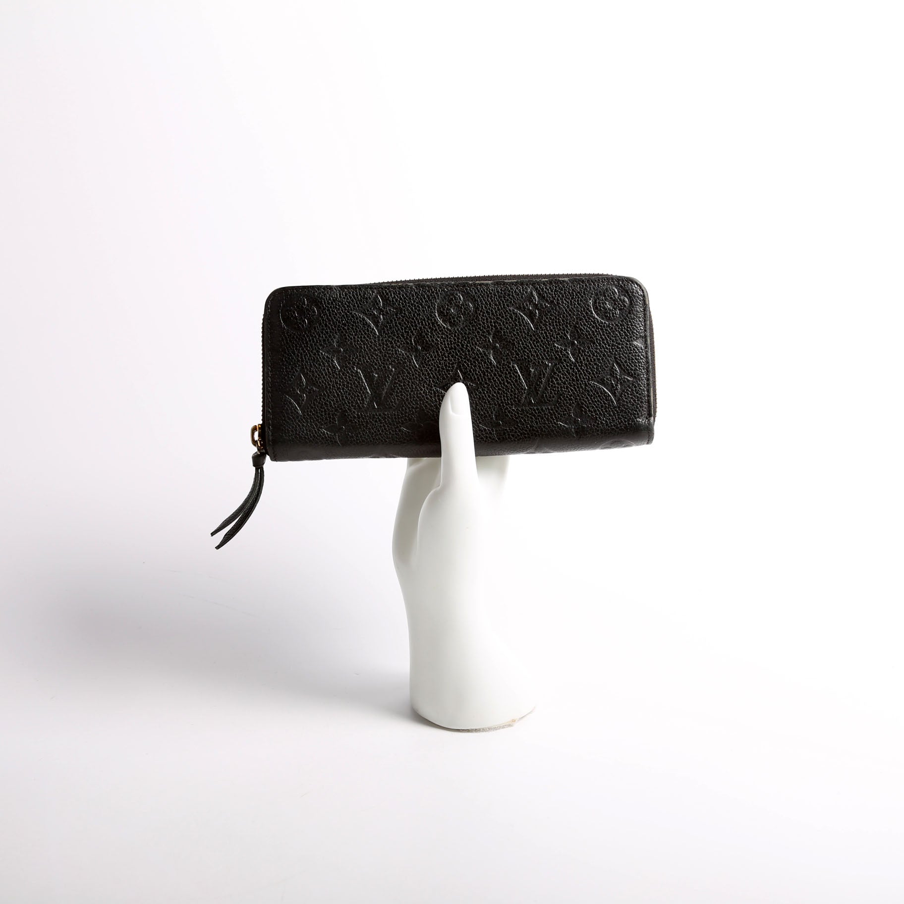 Clemence Wallet Empreinte Black