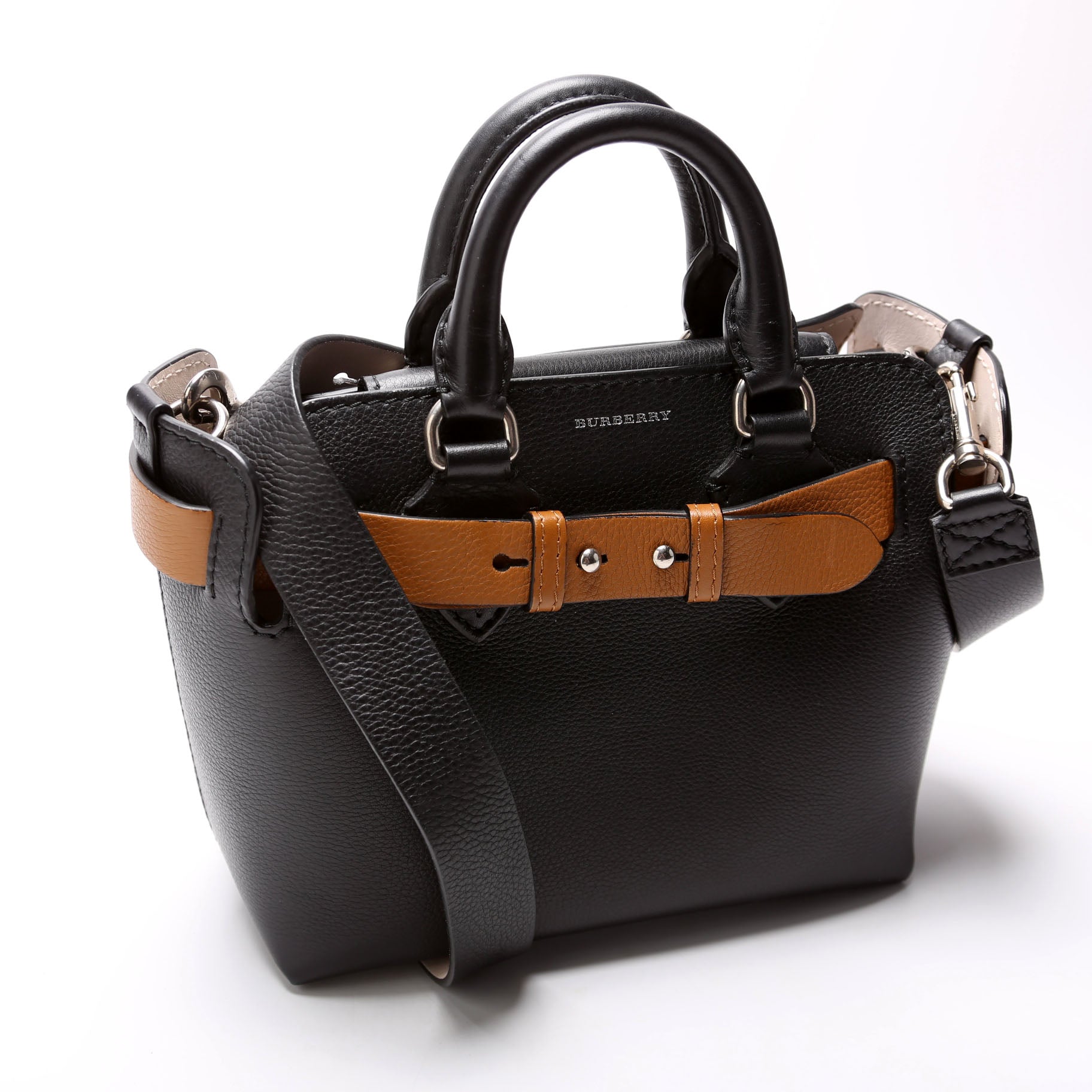 8006678 Baby Belt Bag Pebble Leather Black/Brown
