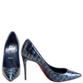 Kate 100MM Alligator Emb Size 36.5 Blue
