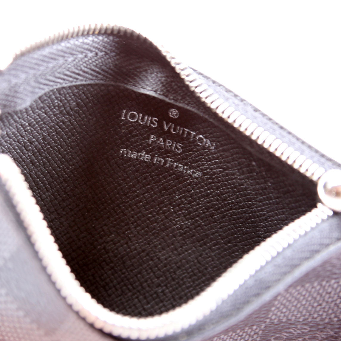 Pochette Cles Damier Graphite