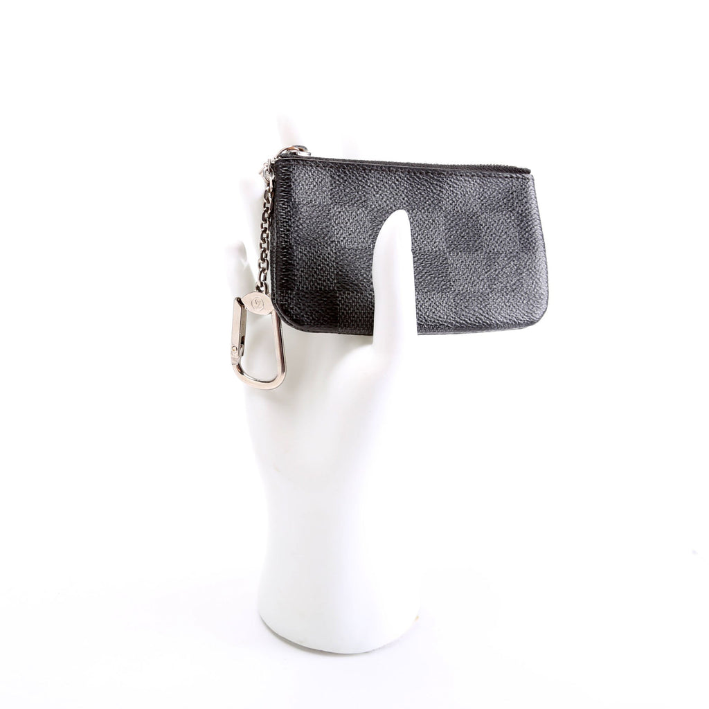 Pochette Cles Damier Graphite