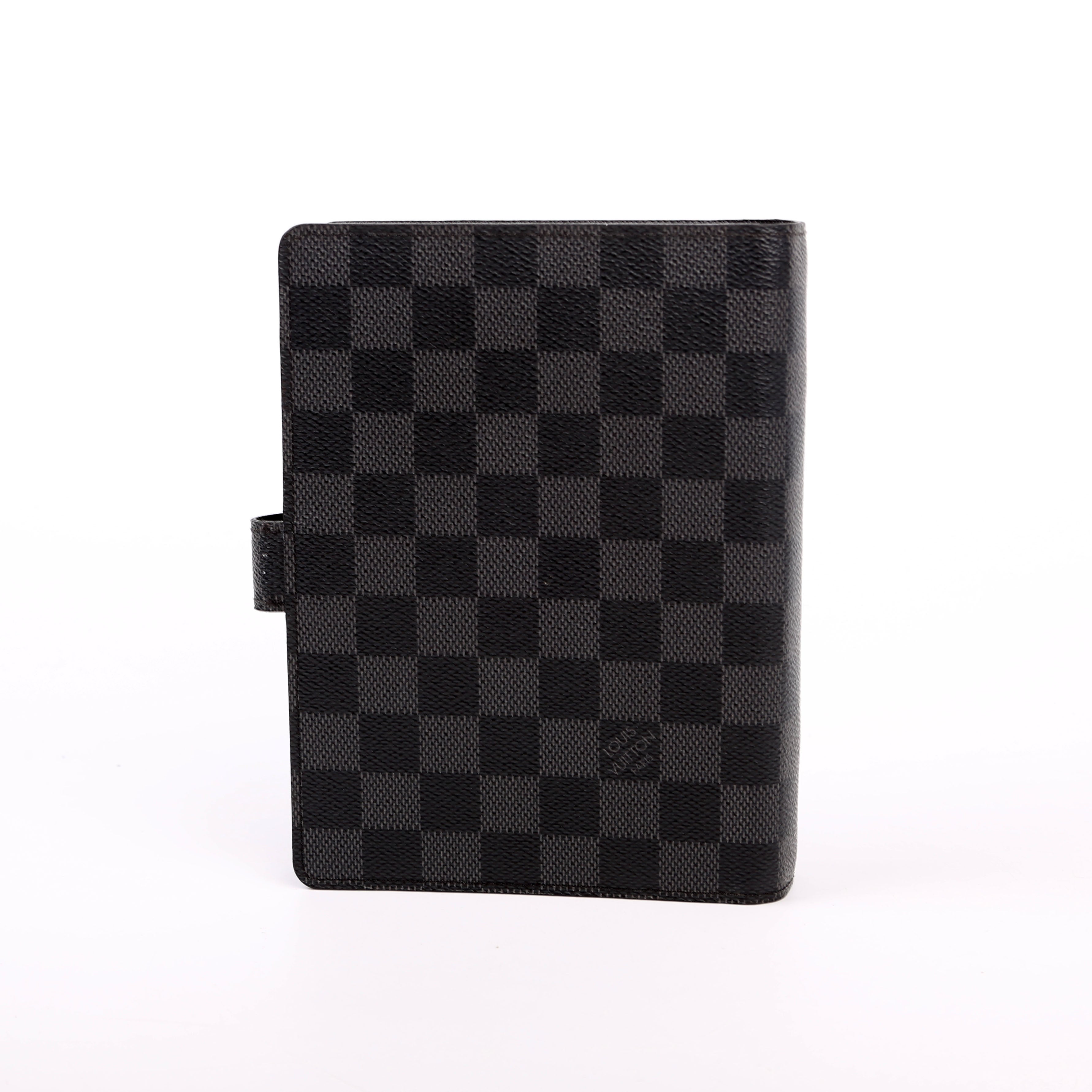 Agenda Medium Ring Damier Graphite