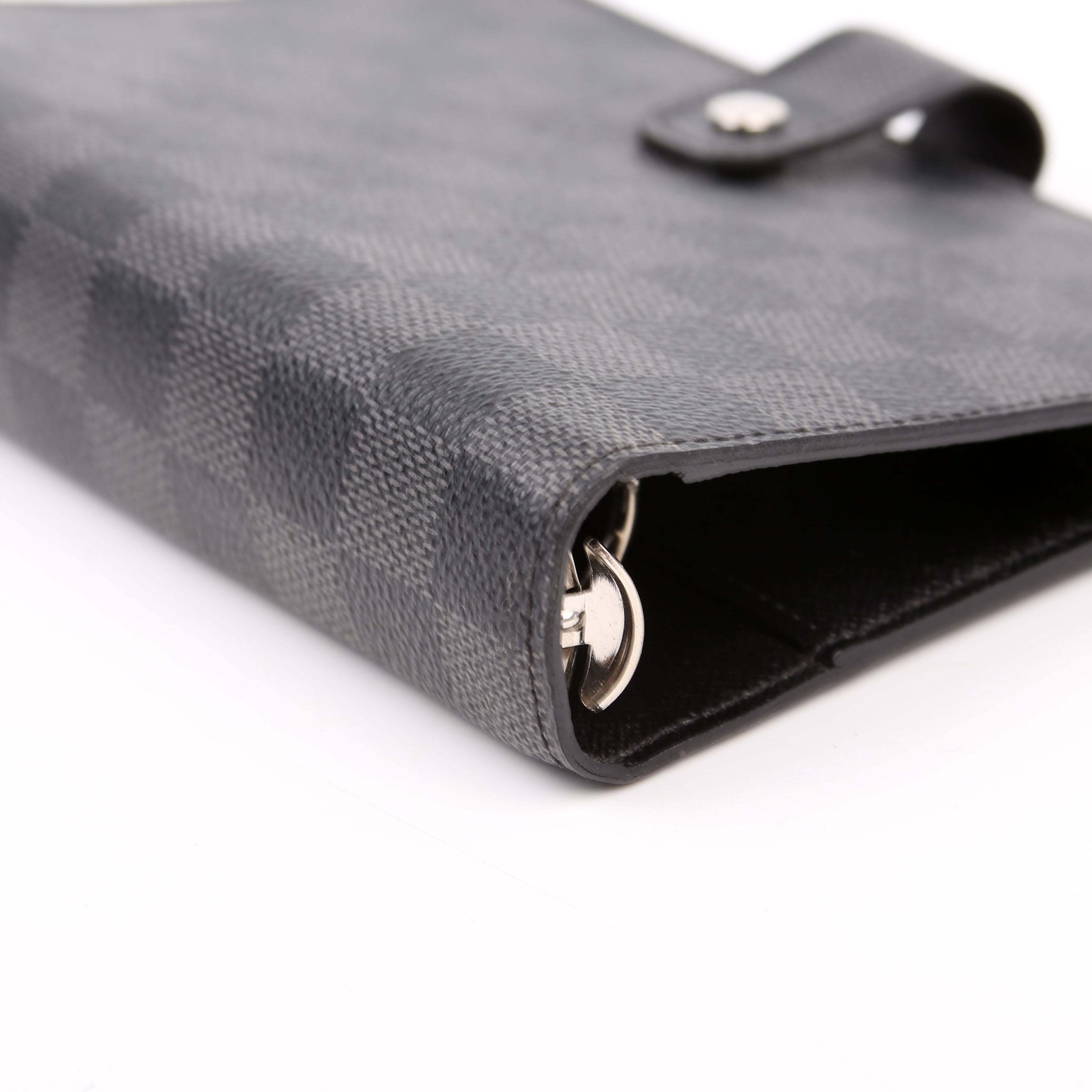 Agenda Medium Ring Damier Graphite