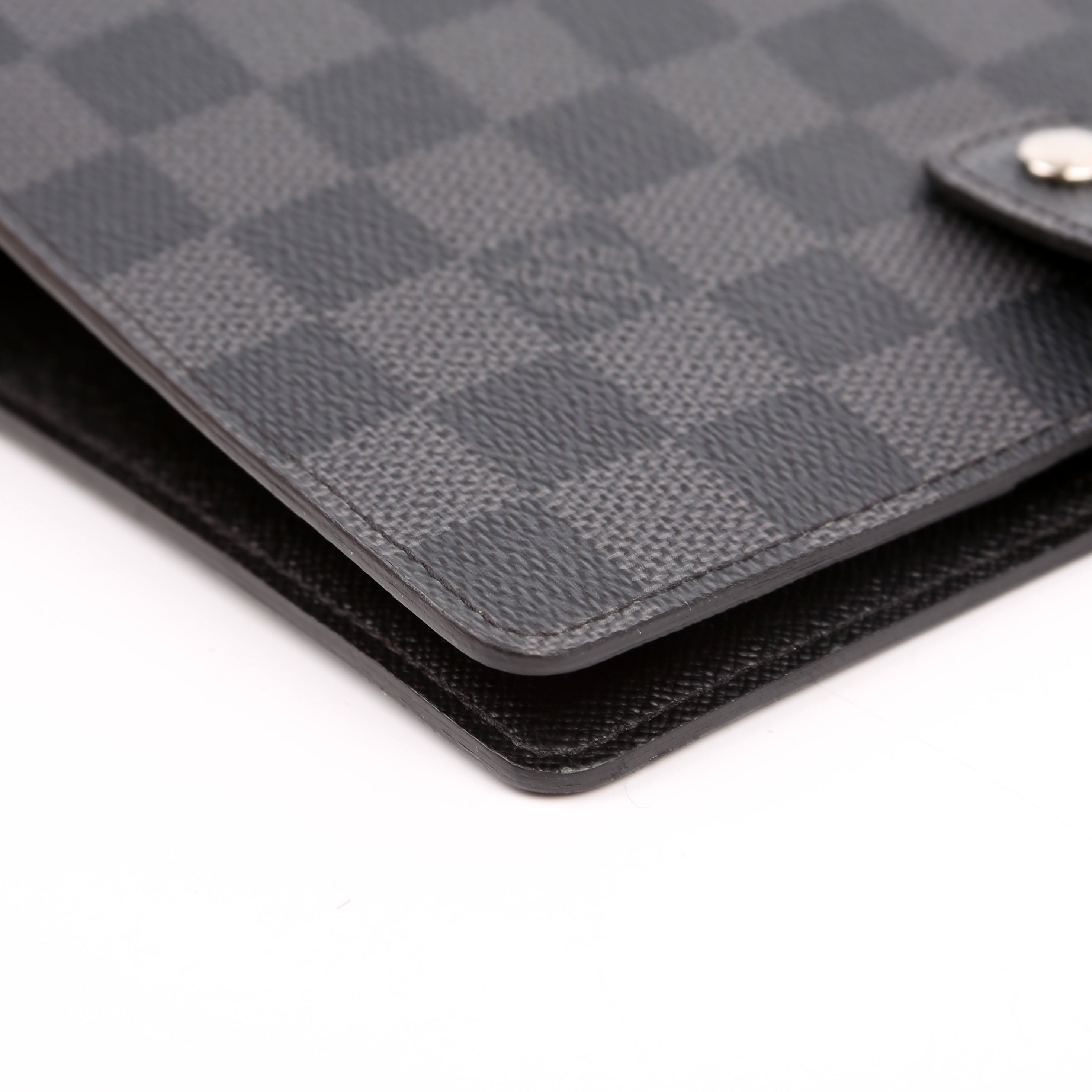 Agenda Medium Ring Damier Graphite