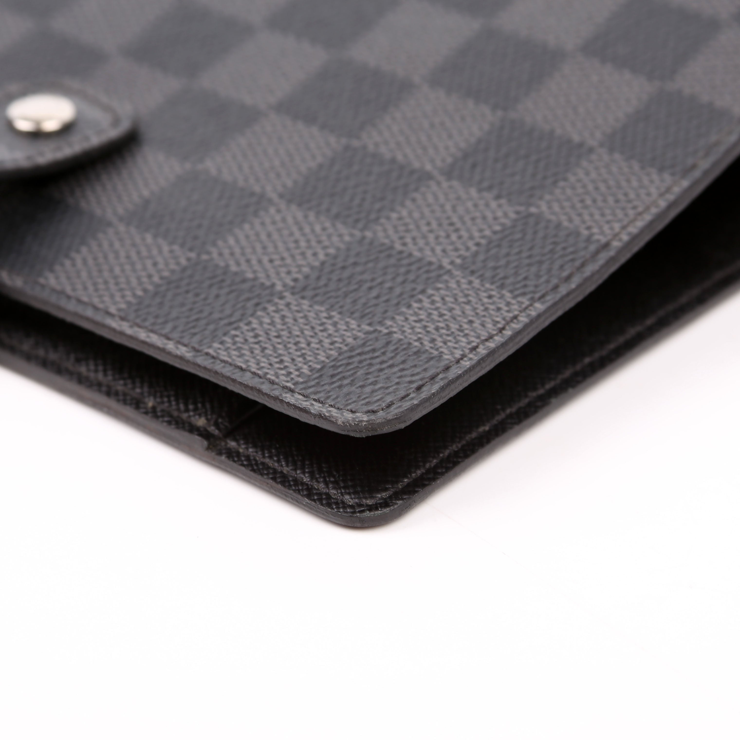 Agenda Medium Ring Damier Graphite
