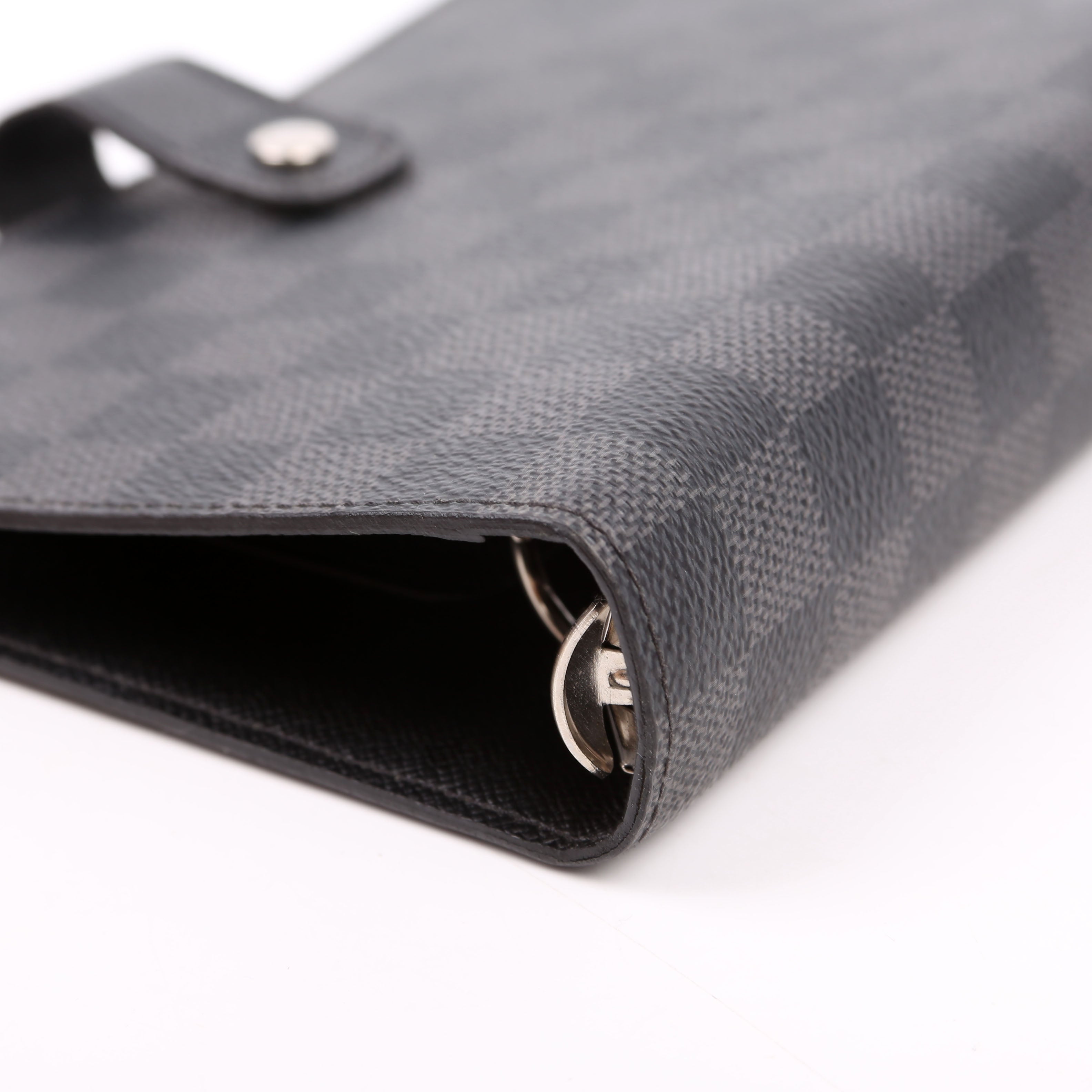 Agenda Medium Ring Damier Graphite