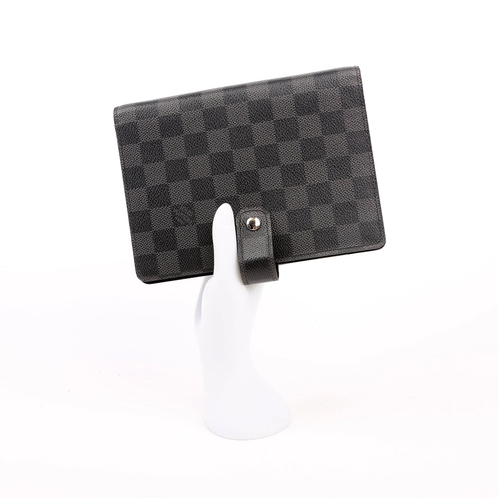 Agenda Medium Ring Damier Graphite