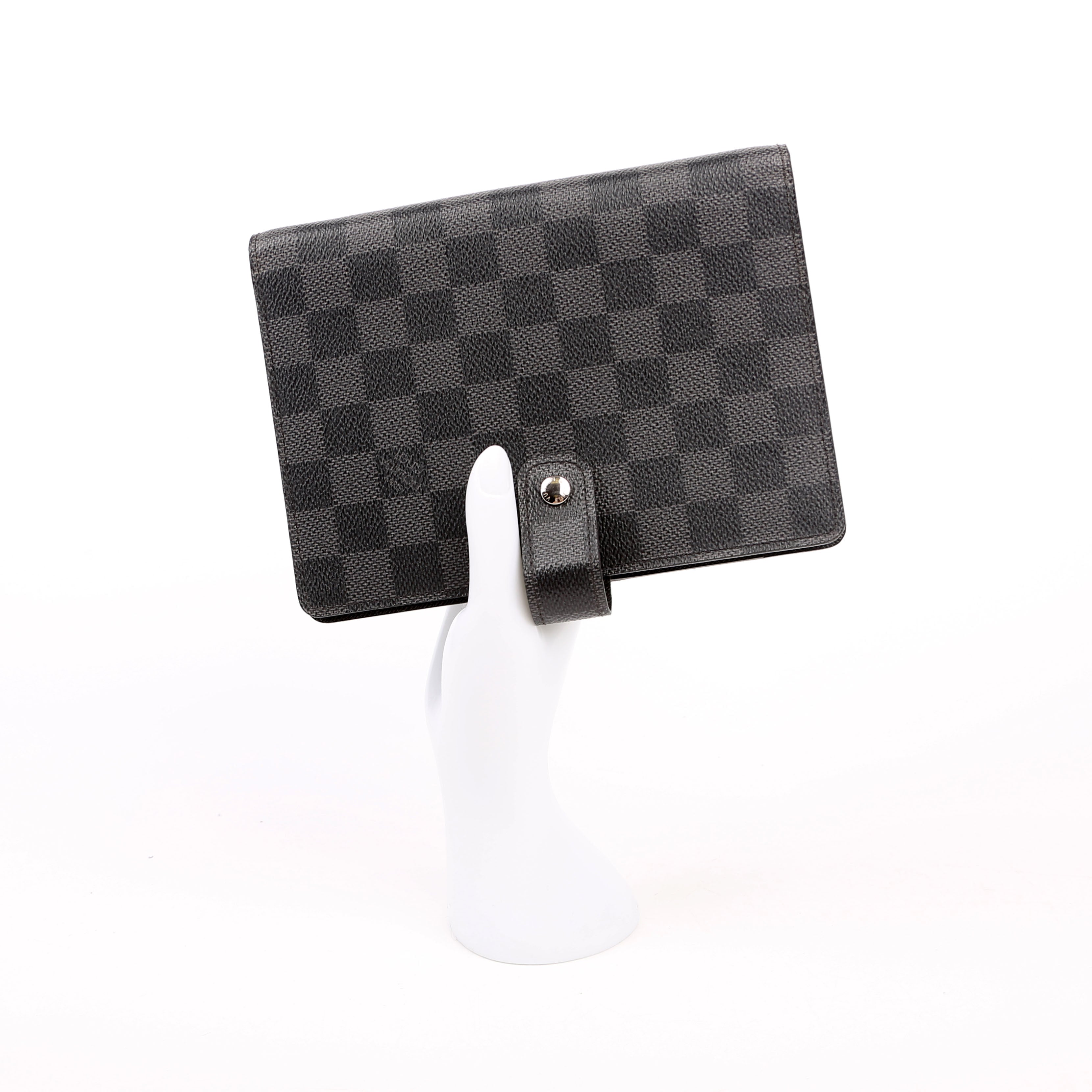 Agenda Medium Ring Damier Graphite