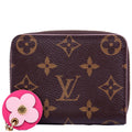 Zippy Coin Purse Flower Monogram Pink