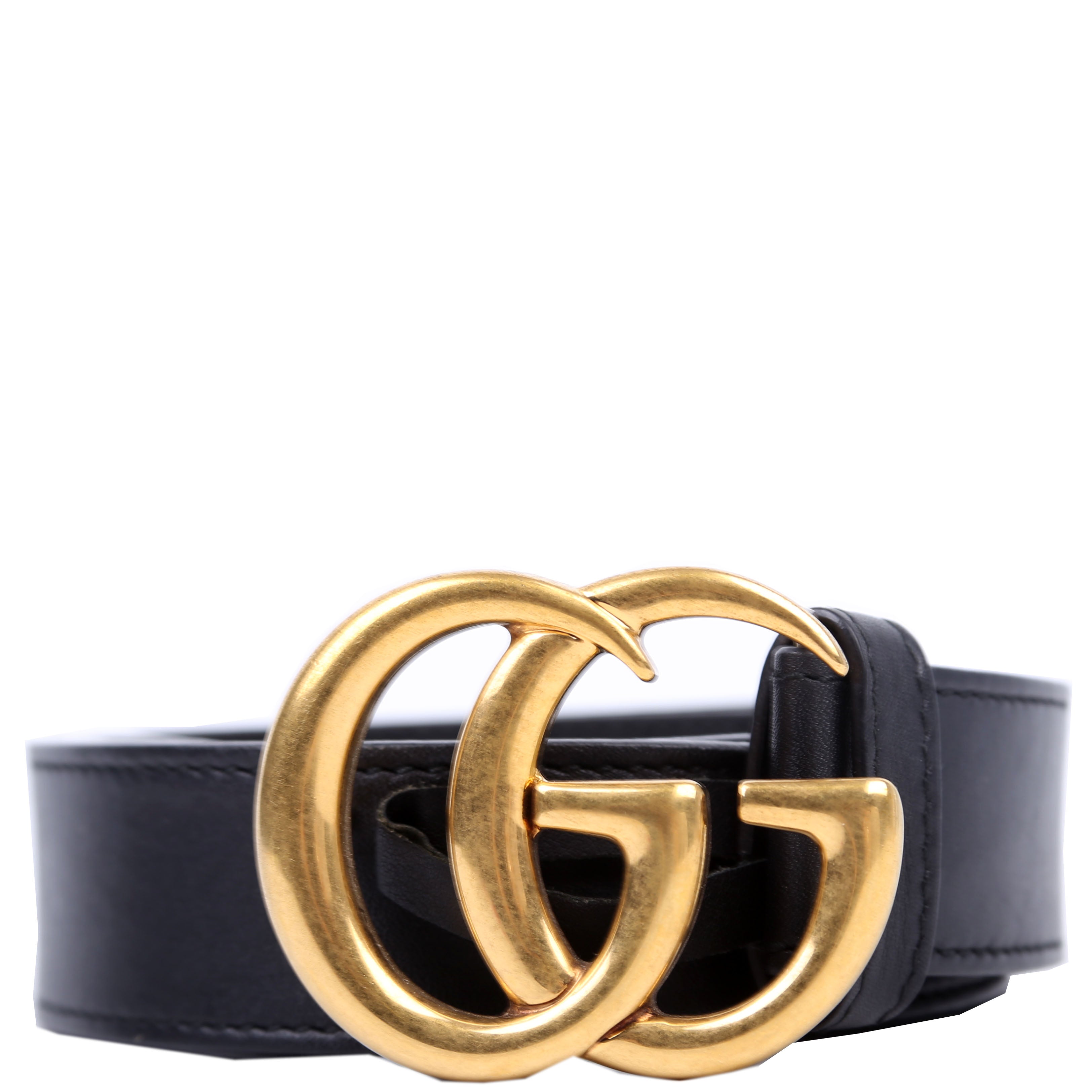 414516 GG Marmont Belt Size 80/32 Black
