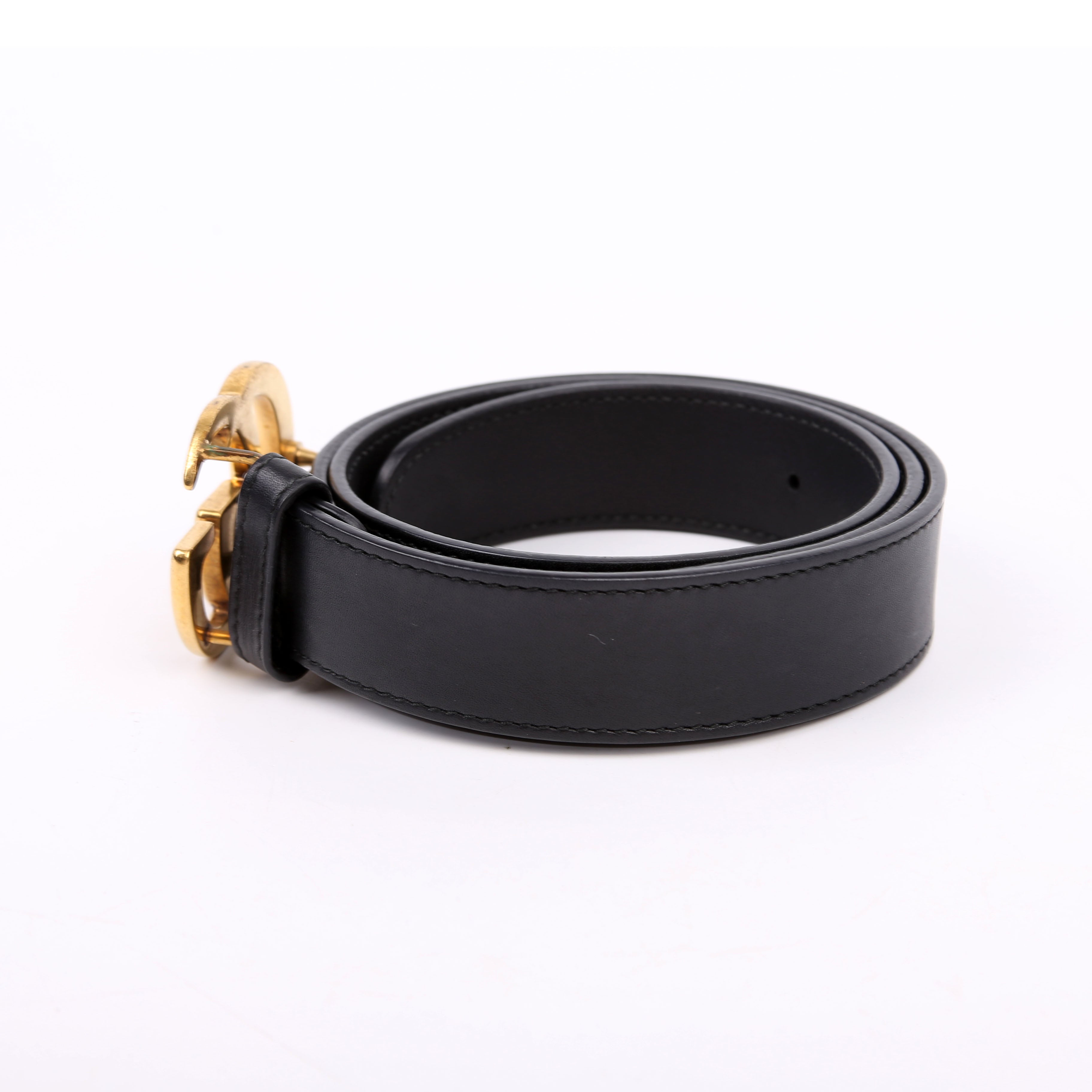 414516 GG Marmont Belt Size 80/32 Black