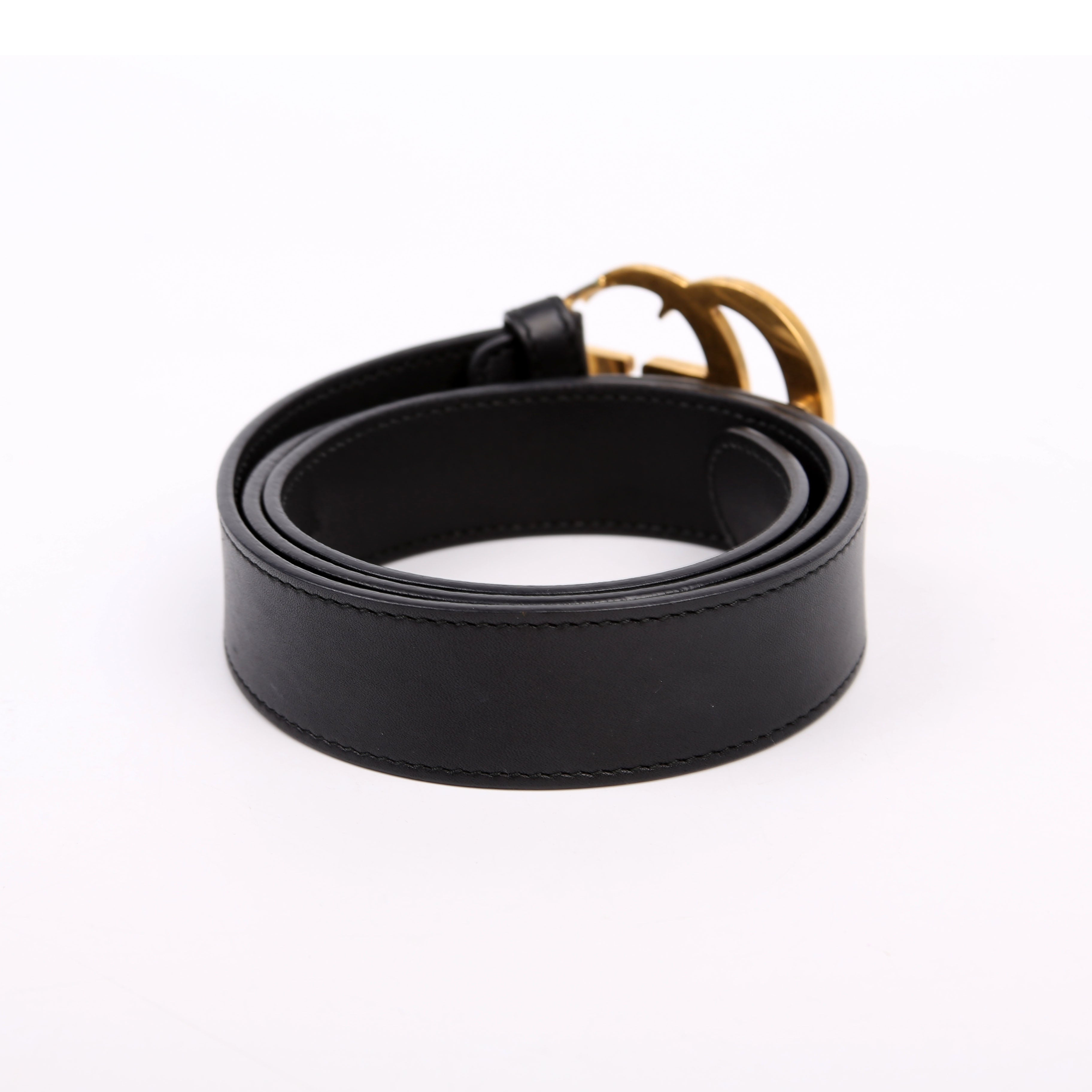414516 GG Marmont Belt Size 80/32 Black