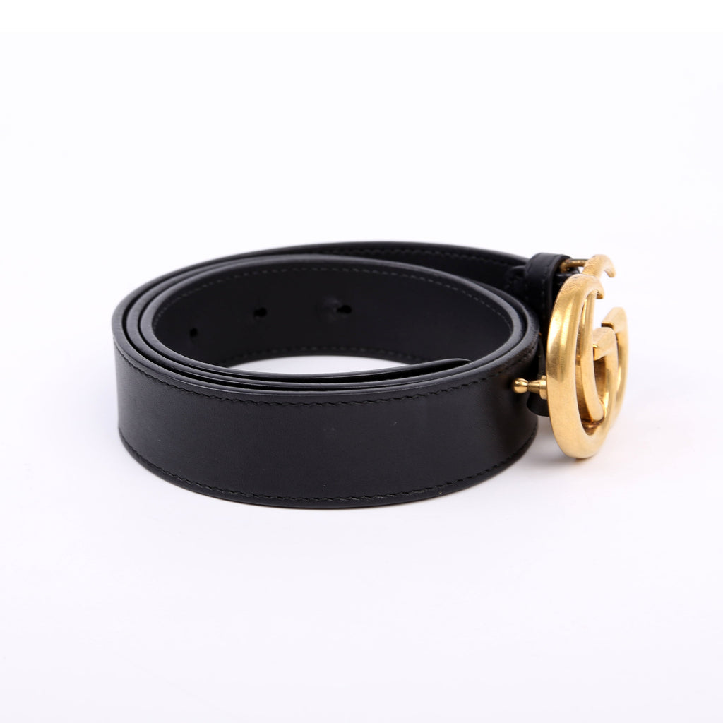 414516 GG Marmont Belt Size 80/32 Black