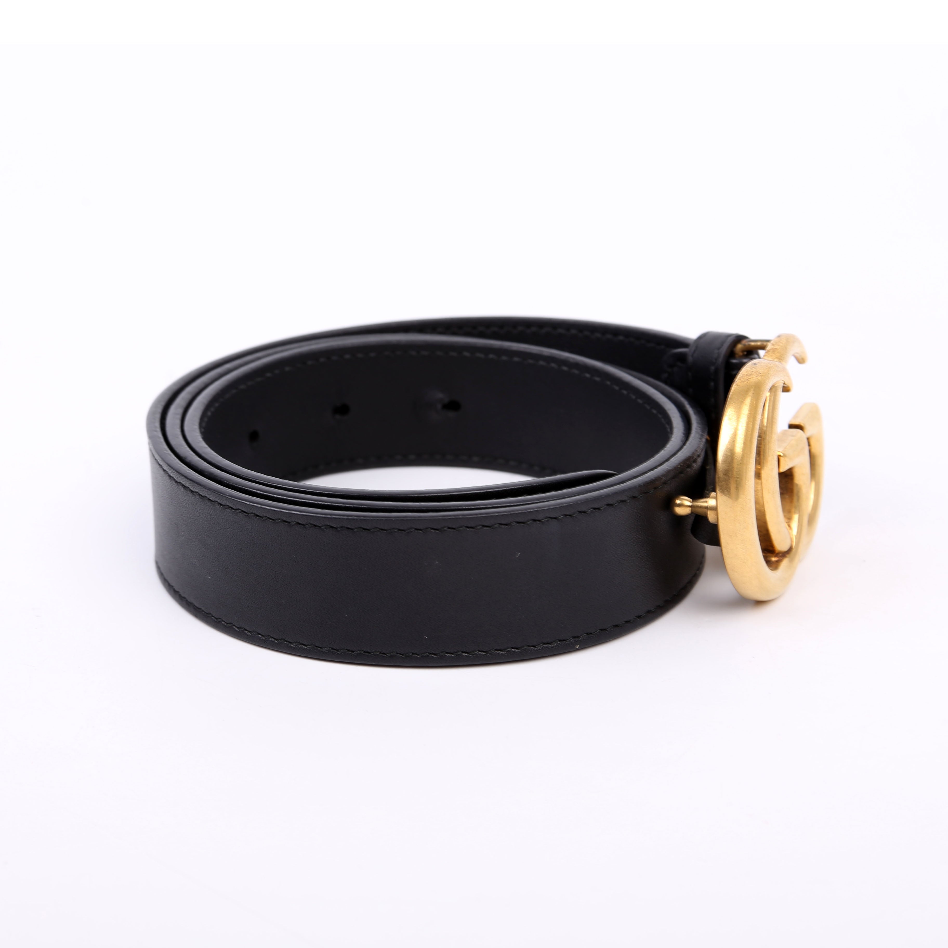 414516 GG Marmont Belt Size 80/32 Black