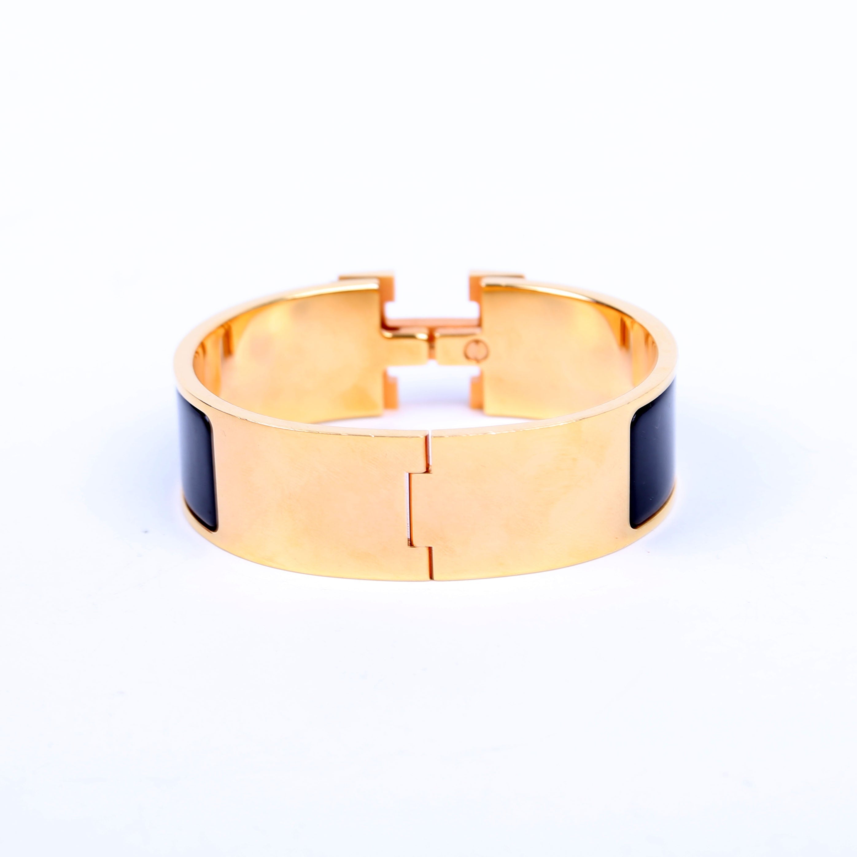 Clic Clac Wide GM Bracelet Gold/Black