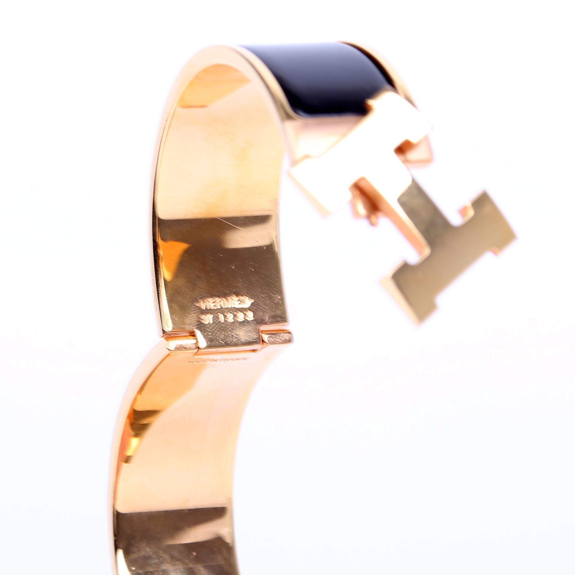 Clic Clac Wide GM Bracelet Gold/Black