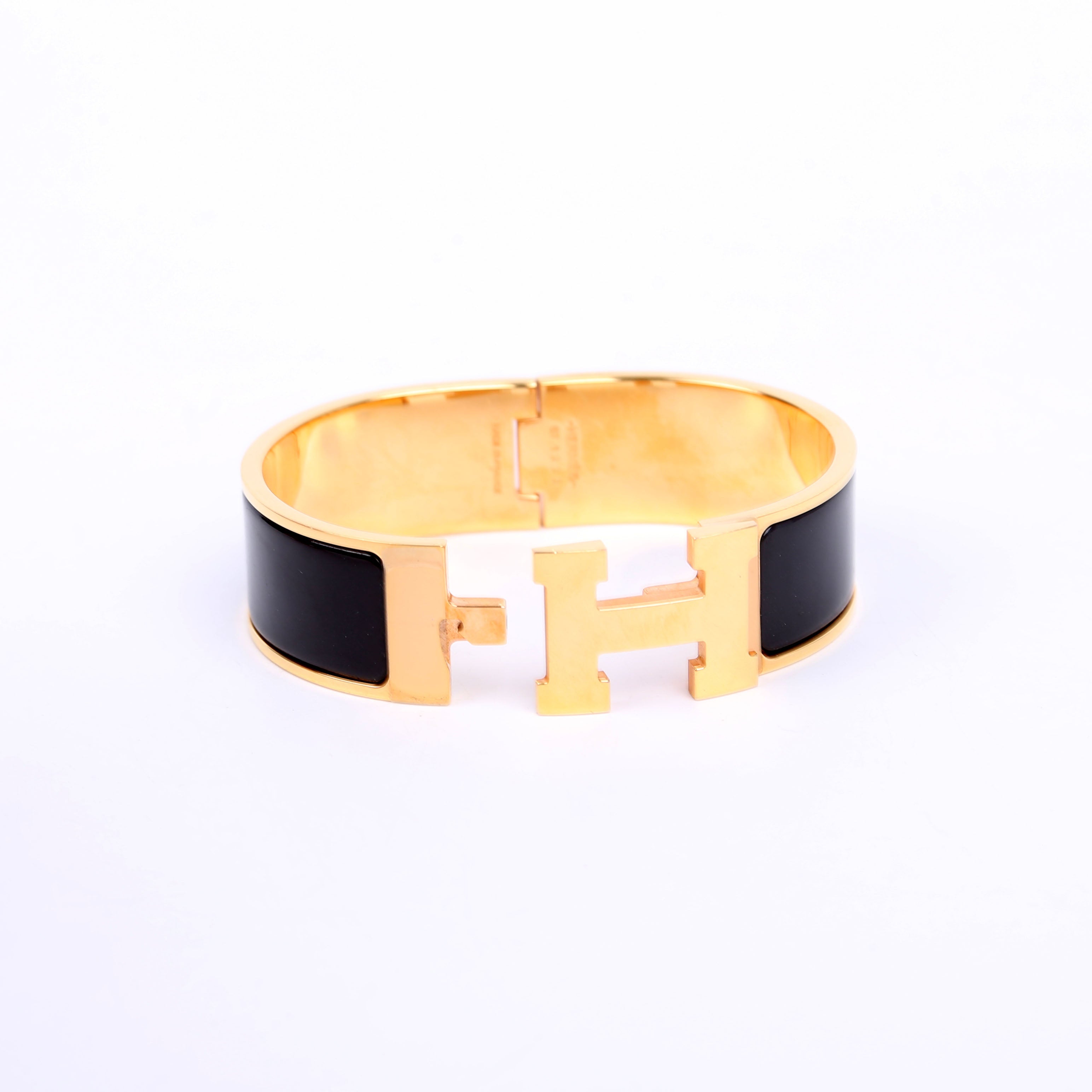 Clic Clac Wide GM Bracelet Gold/Black