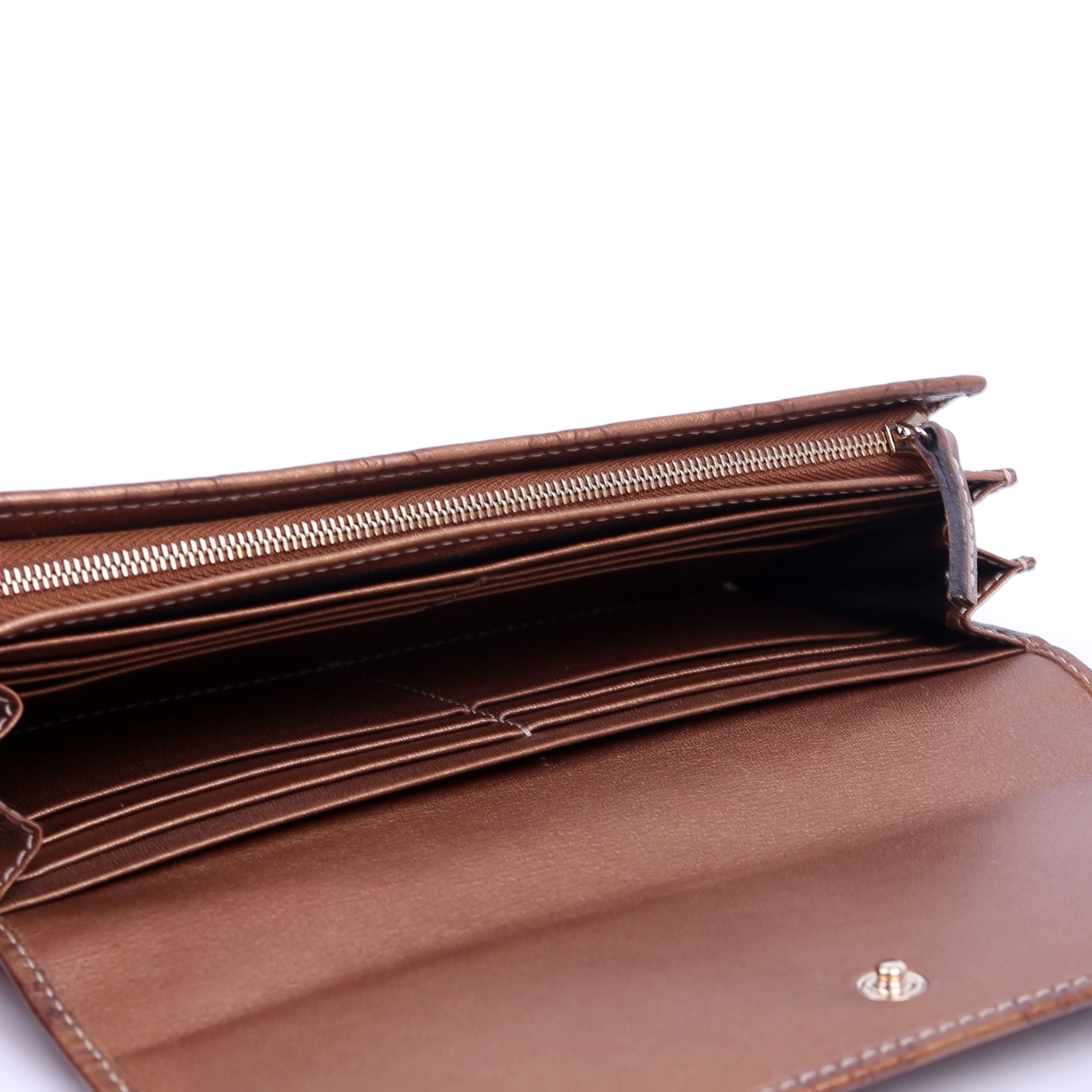 245728 Guccissima Lovelry Heart Continental Wallet Bronze