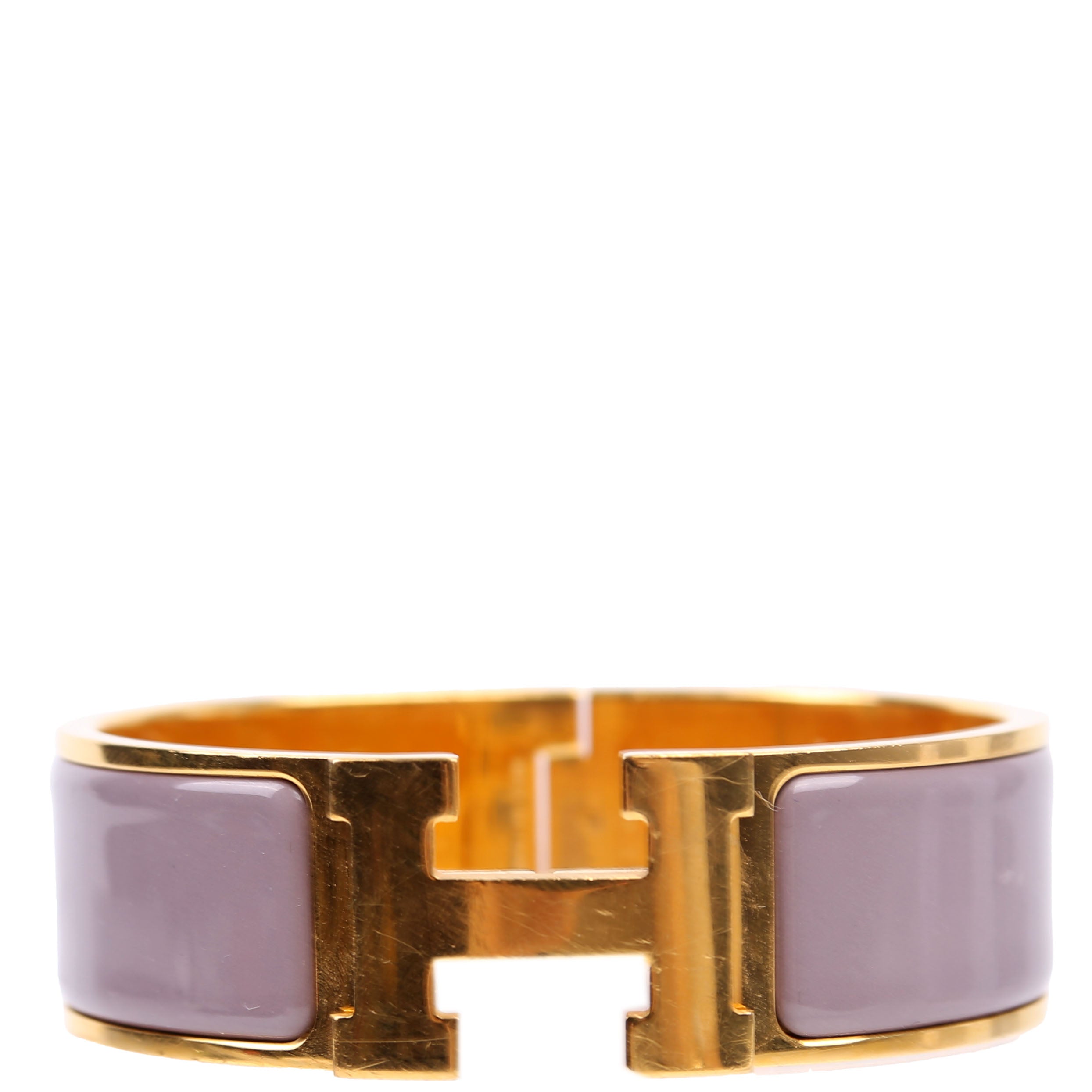 Clic Clac Wide GM Bracelet Gold/Purple