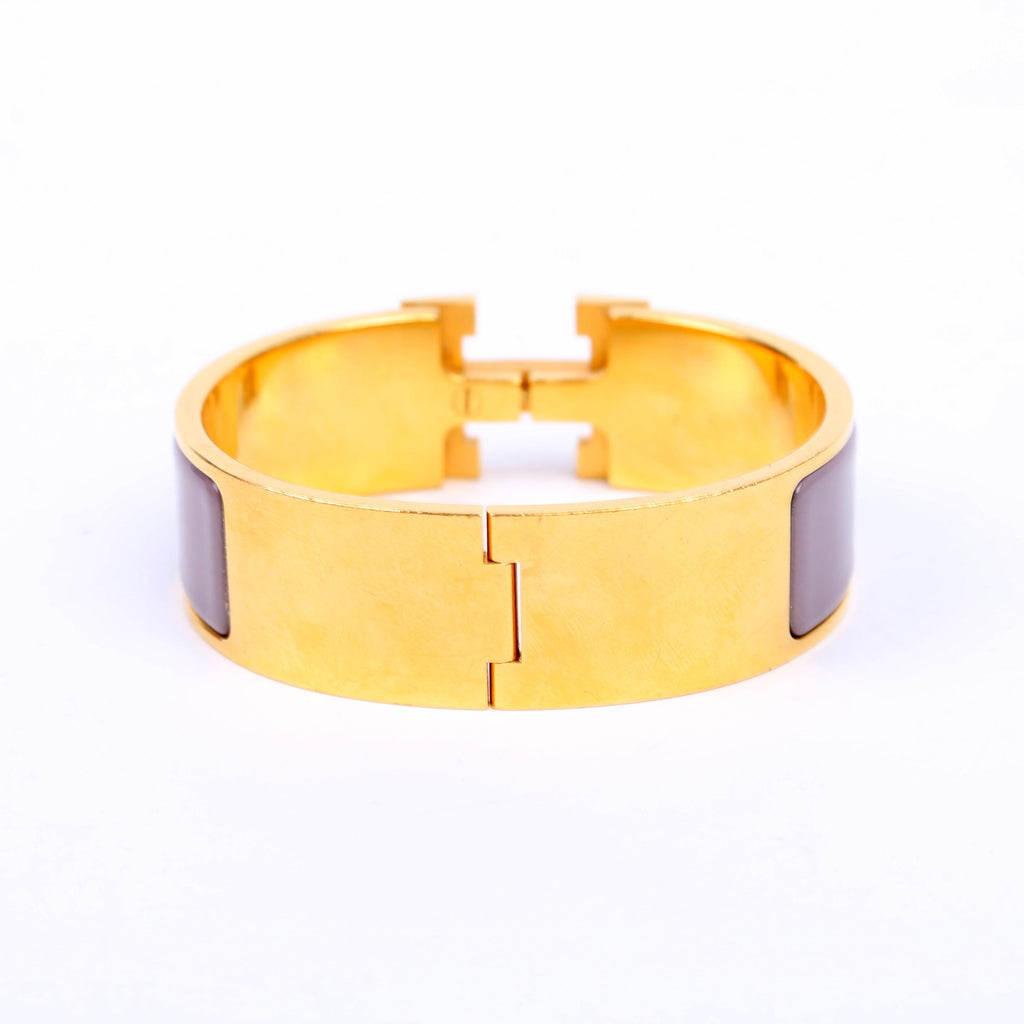 Clic Clac Wide GM Bracelet Gold/Purple