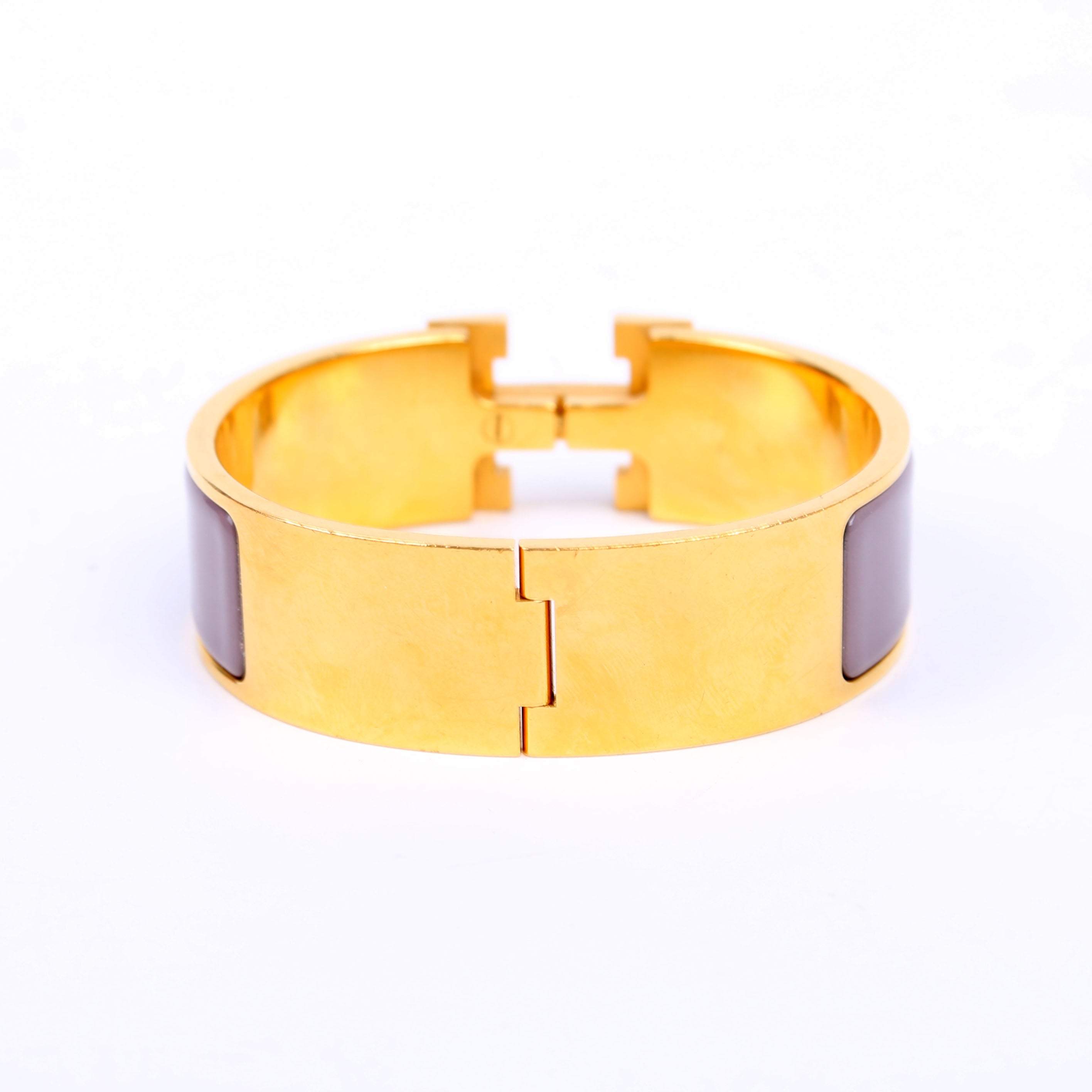 Clic Clac Wide GM Bracelet Gold/Purple