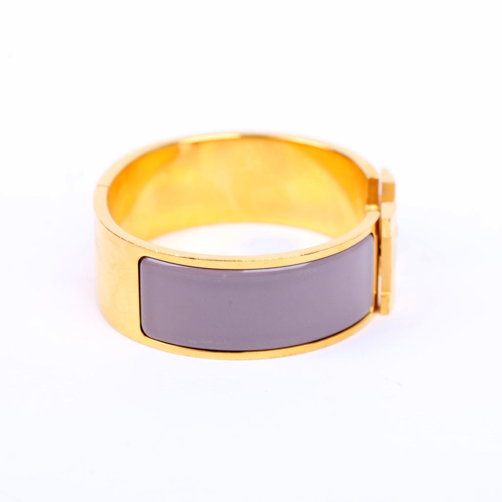 Clic Clac Wide GM Bracelet Gold/Purple