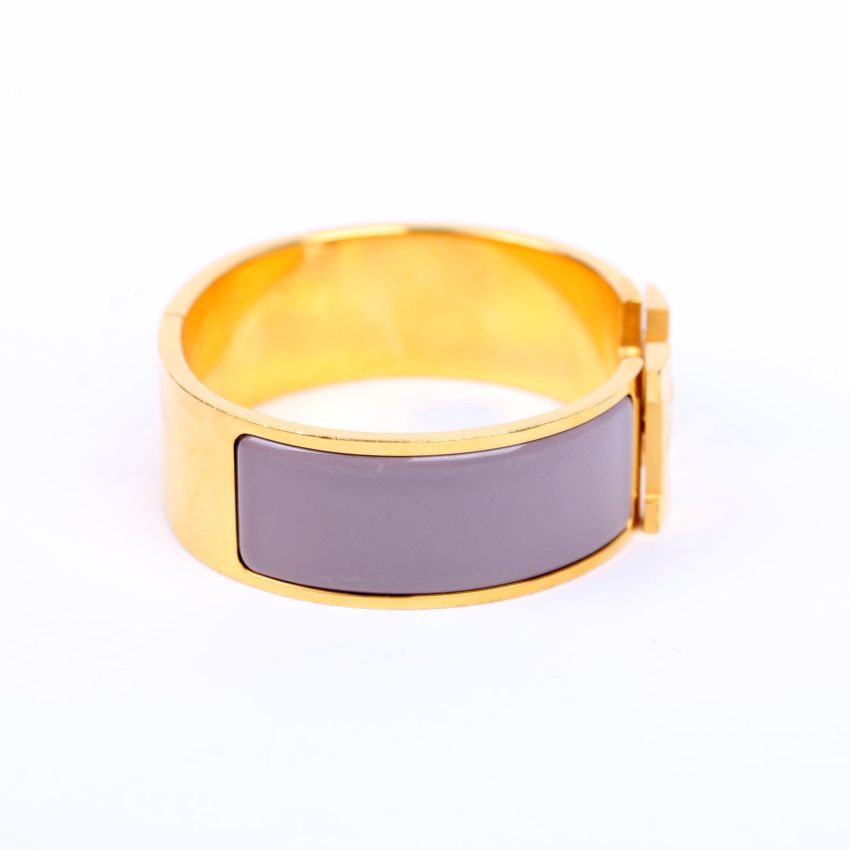 Clic Clac Wide GM Bracelet Gold/Purple