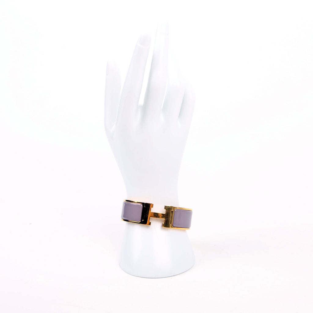 Clic Clac Wide GM Bracelet Gold/Purple