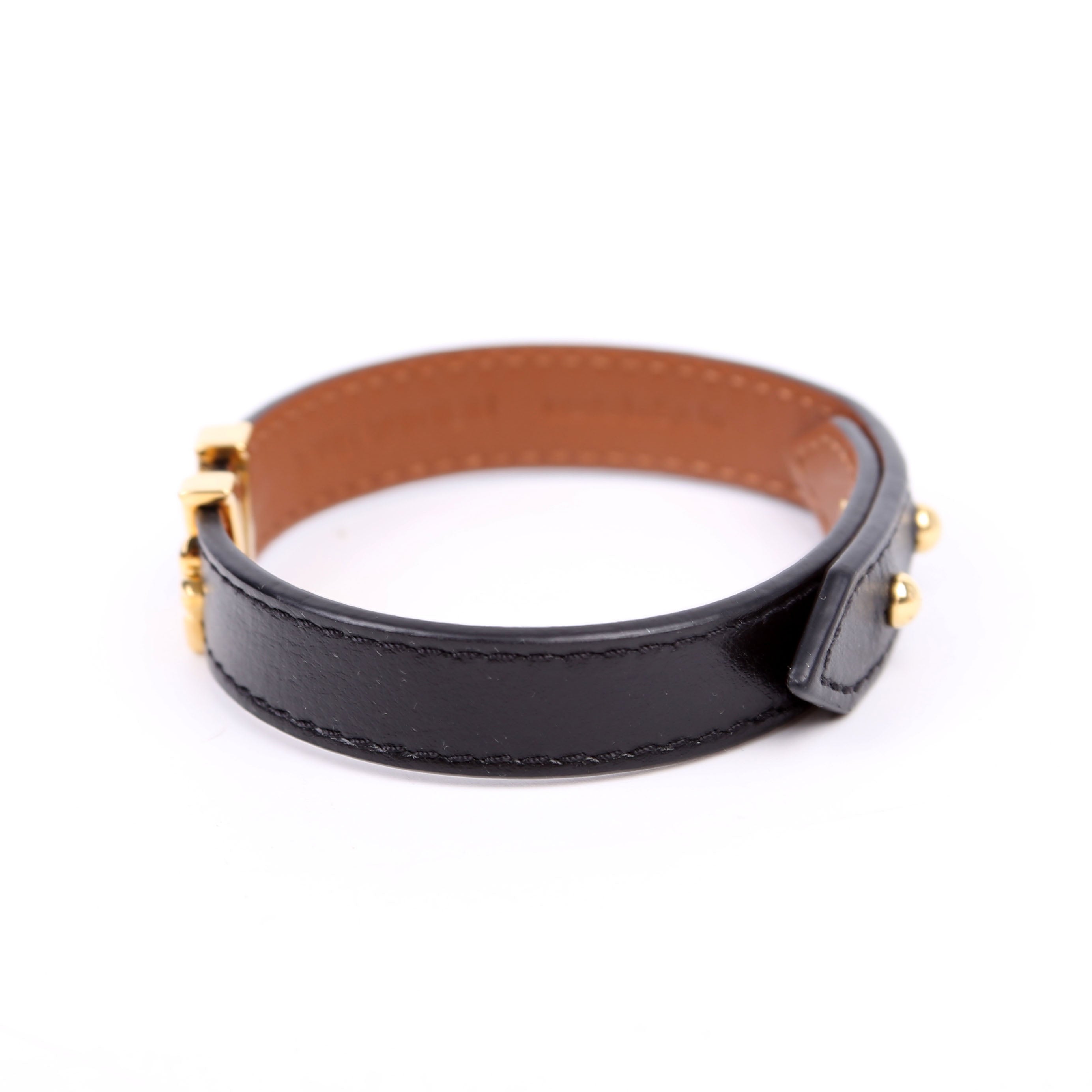 LV Iconic Bracelet Size 19 Black