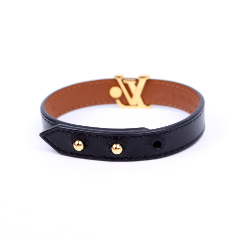LV Iconic Bracelet Size 19 Black
